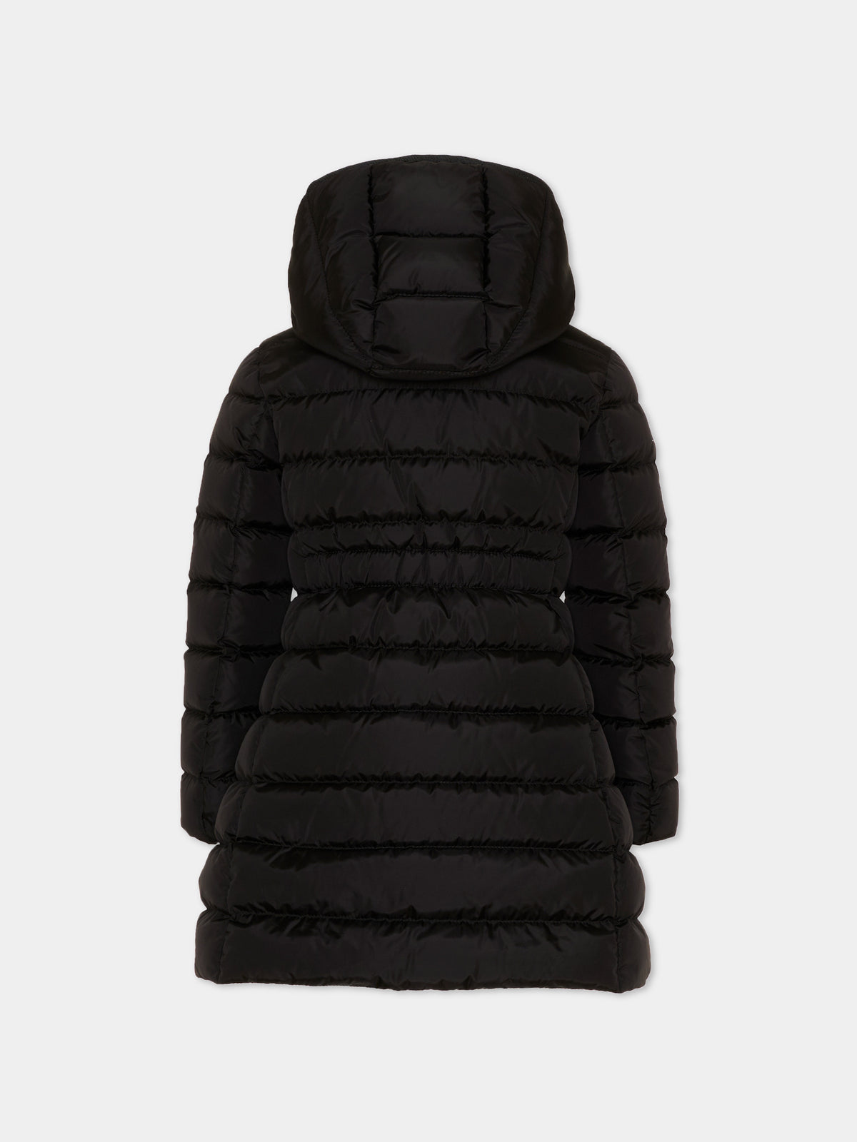 Piumino nero Charpal per bambina con logo,Moncler Kids,L2954 1C50210 54155 999