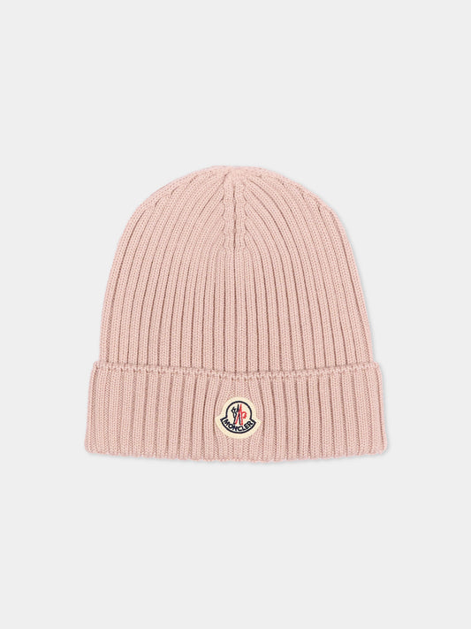 Pink hat for Girl with logo