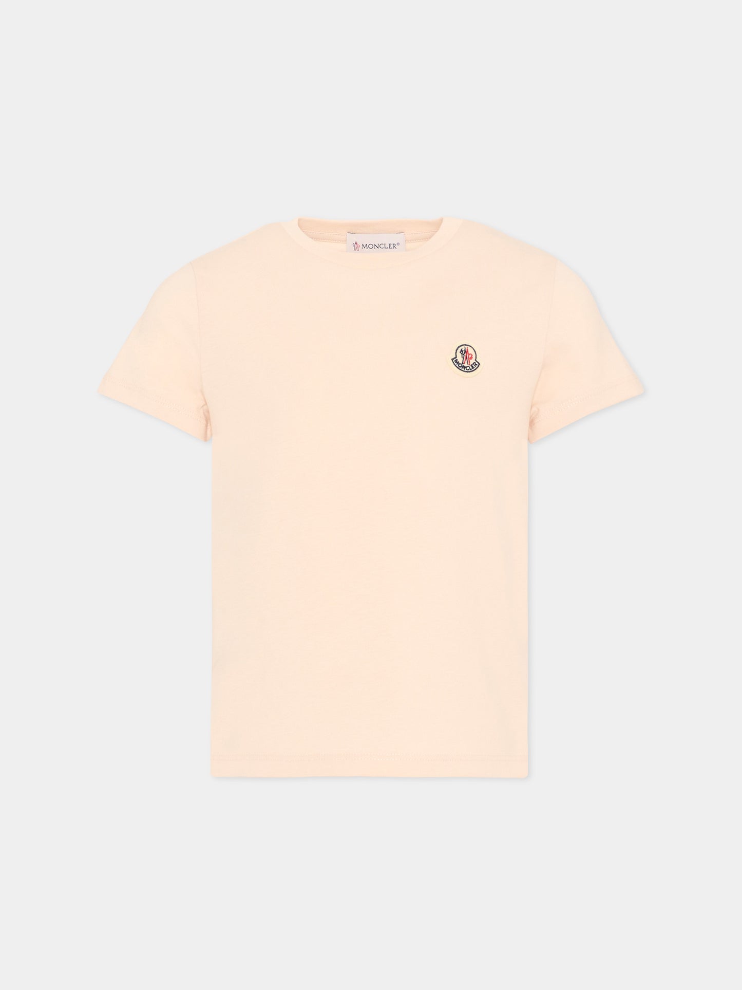 T-Shirt multicolor per bambina set 3 pezzi con logo,Moncler Kids,L2954 8C00016 89AT9 3P2