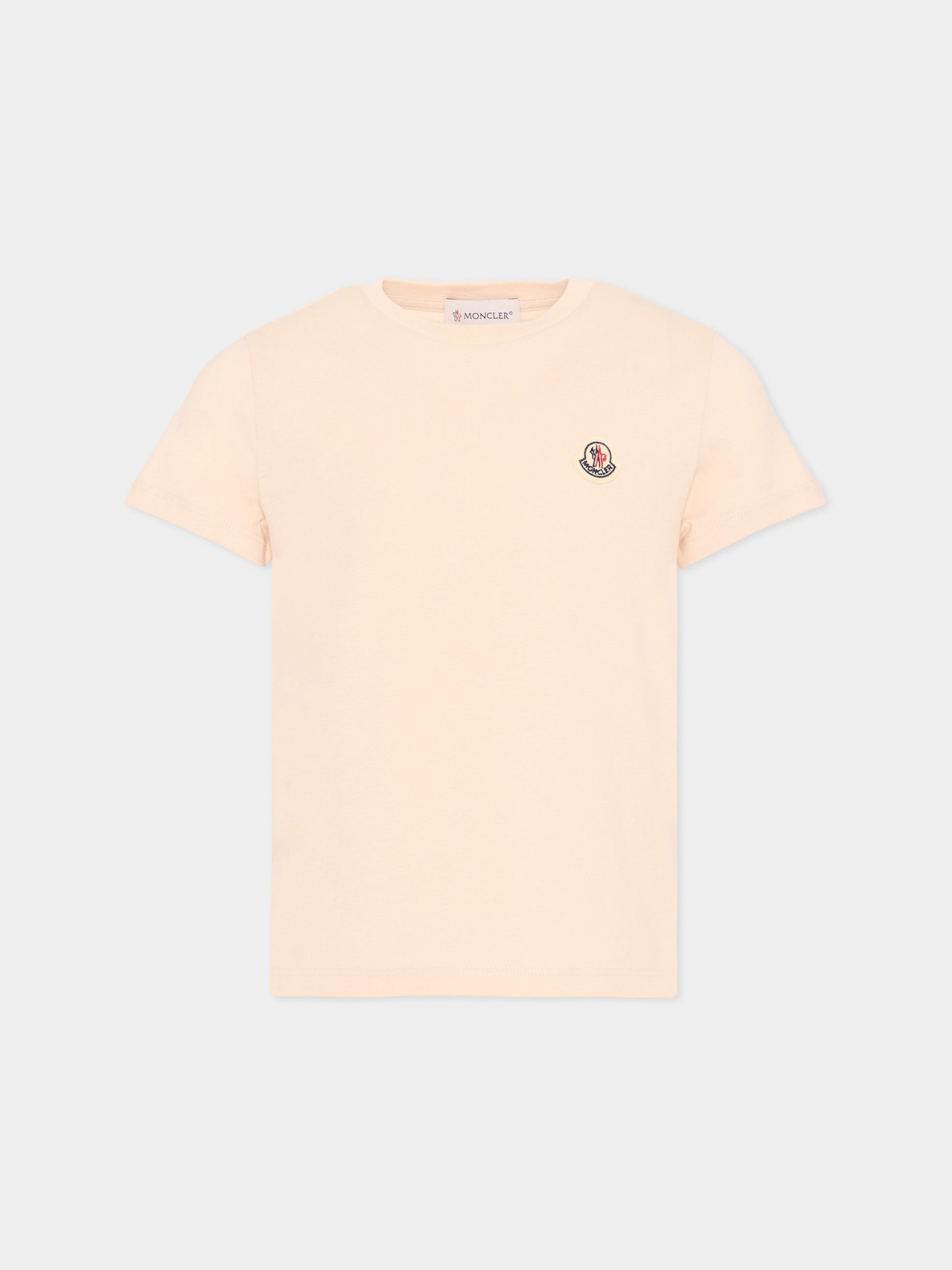 T-Shirt multicolor per bambina set 3 pezzi con logo,Moncler Kids,L2954 8C00016 89AT9 3P2