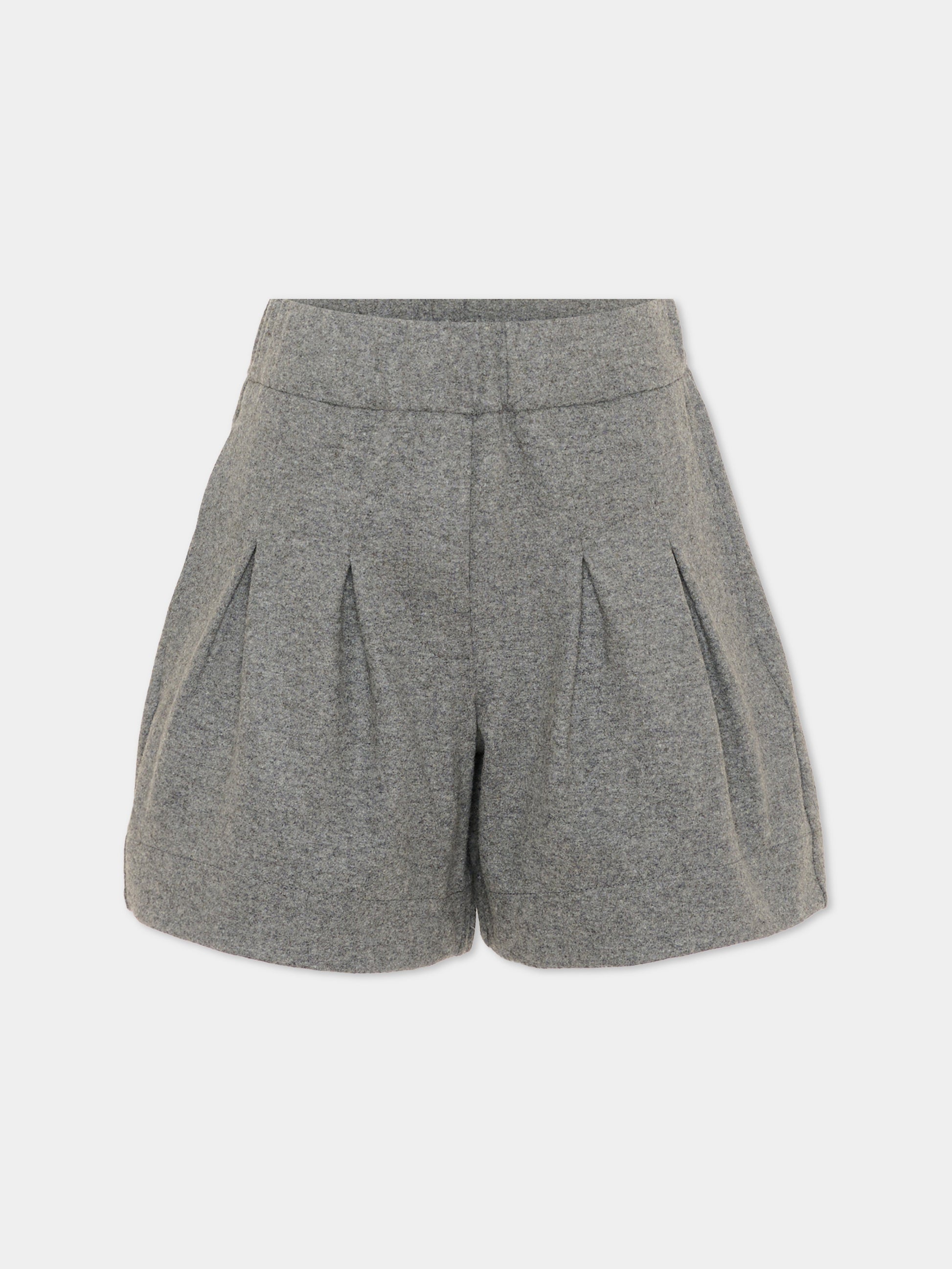 Completo sportivo grigio per bambina con logo,Moncler Kids,L2954 8M00005 89B0Y 935