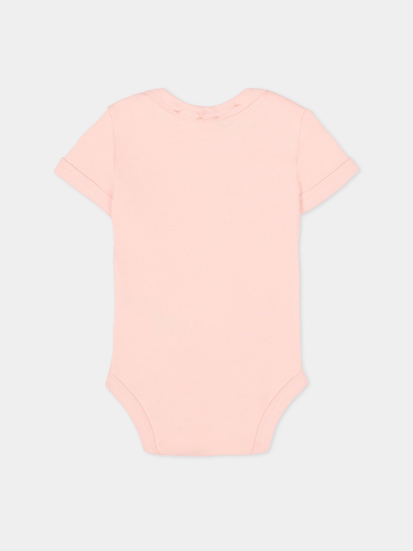 Body rosa per neonata con Looney Tunes,J'adore Napoli,J'ADORE NAPOLI LOONEY TUNES BODY KIDS PINK