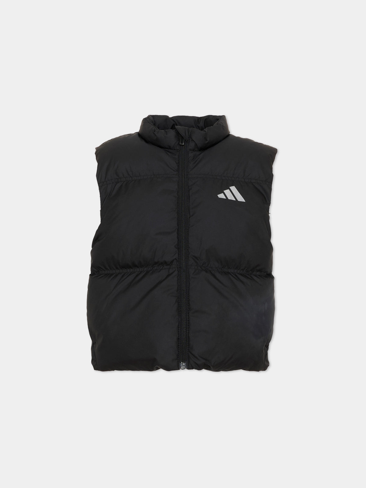 Gilet nero per bambini con logo,Adidas,KH0203