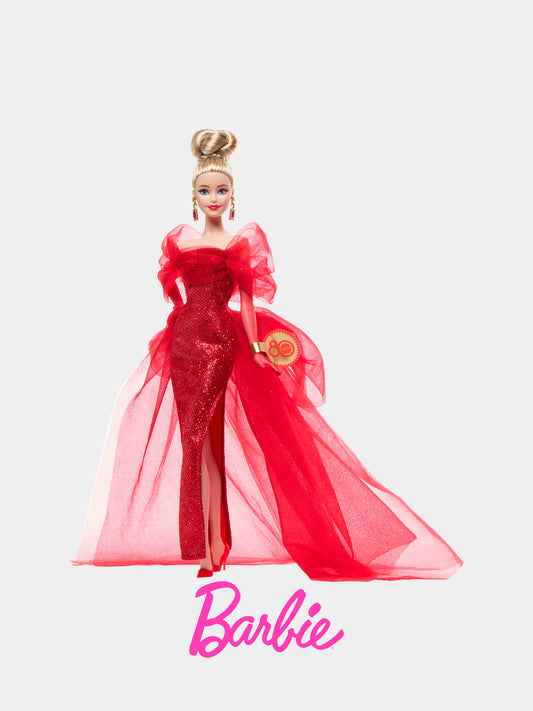 Barbie 80° Anniversario Mattel per bambina,Barbie,JBJ17