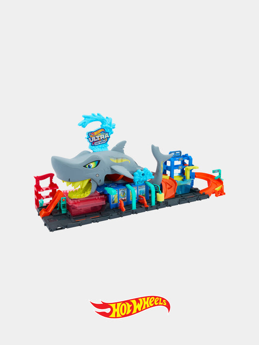 Ultra Shark Car Wash per bambino,Hot Wheels,HTN82