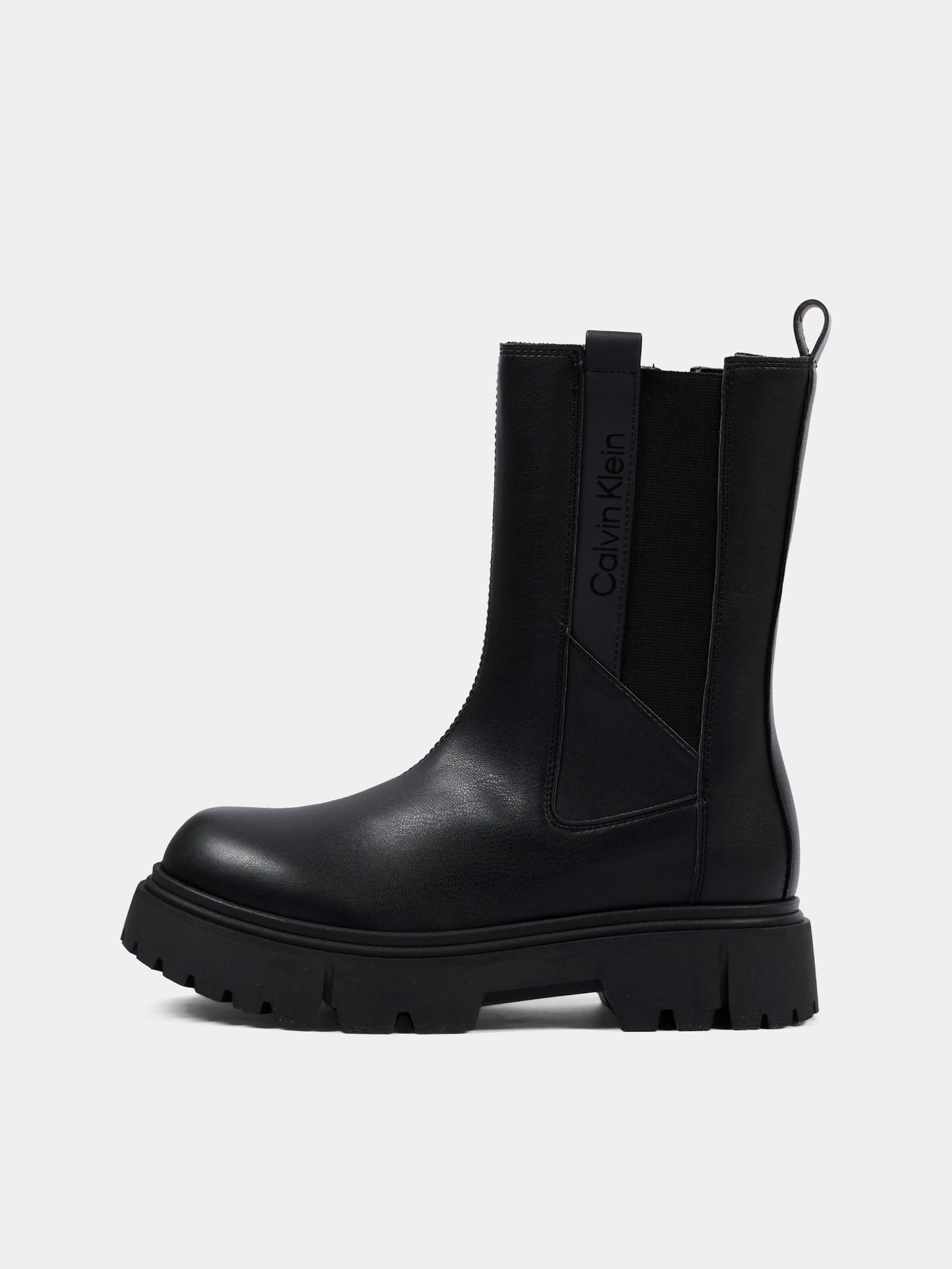 Stivaletti neri per bambina con logo,Calvin Klein Kids,V4A5 83431 1355999