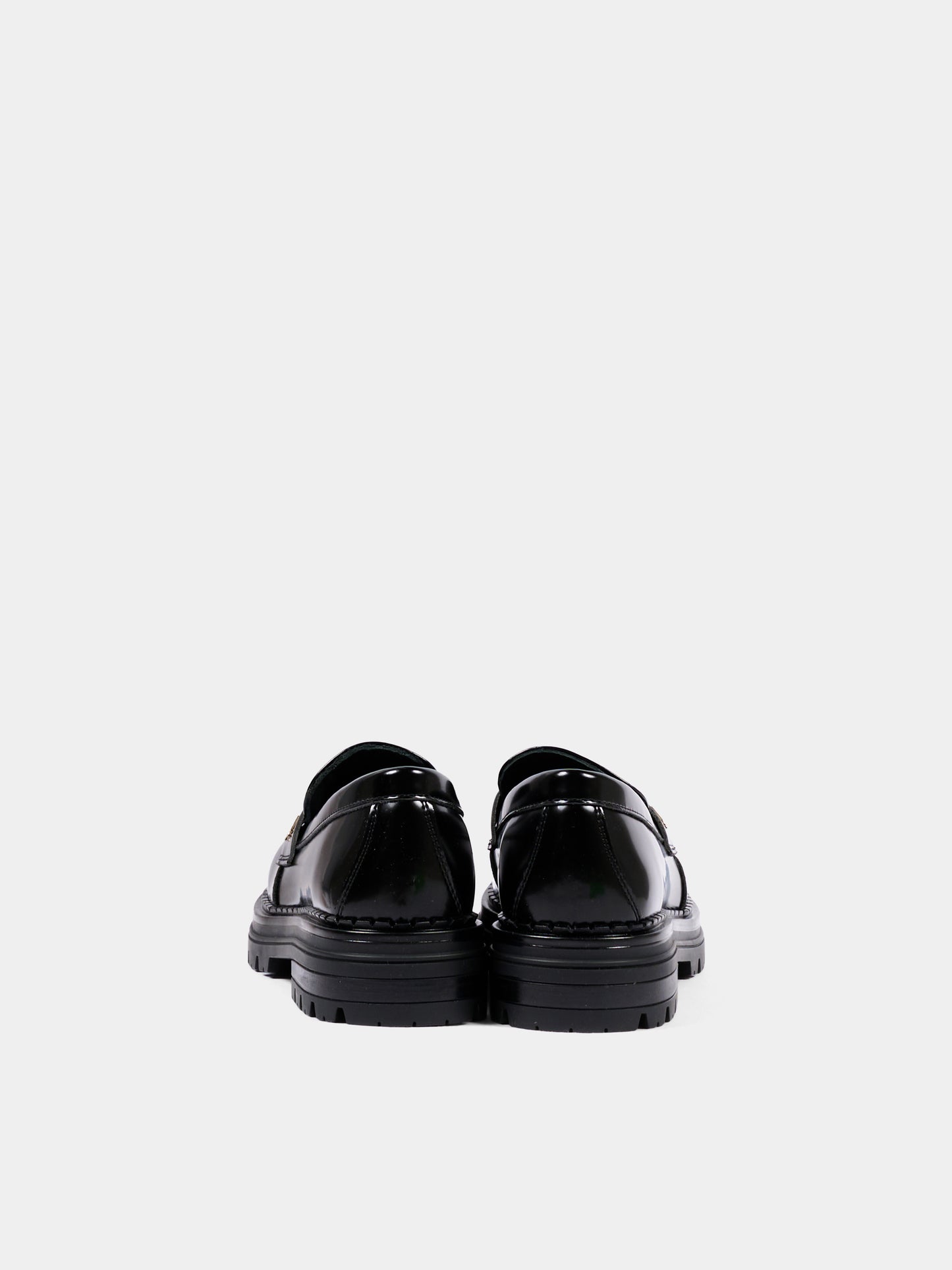 Mocassini nero per bambina con logo,Tommy Hilfiger Junior,T4A4 35170 0822999