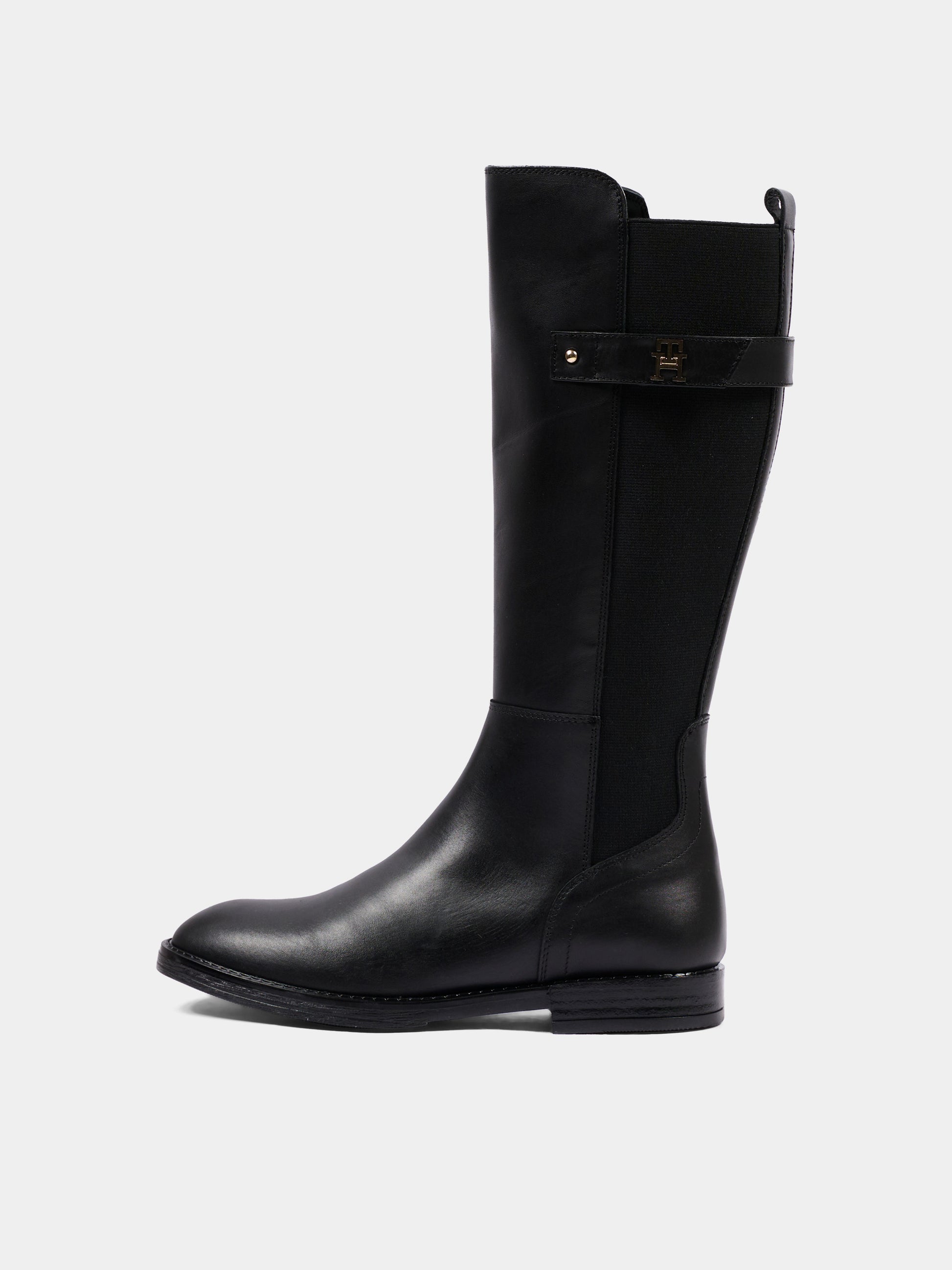 Stivali neri per bambina con logo,Tommy Hilfiger Junior,T4A6 35185 0036999