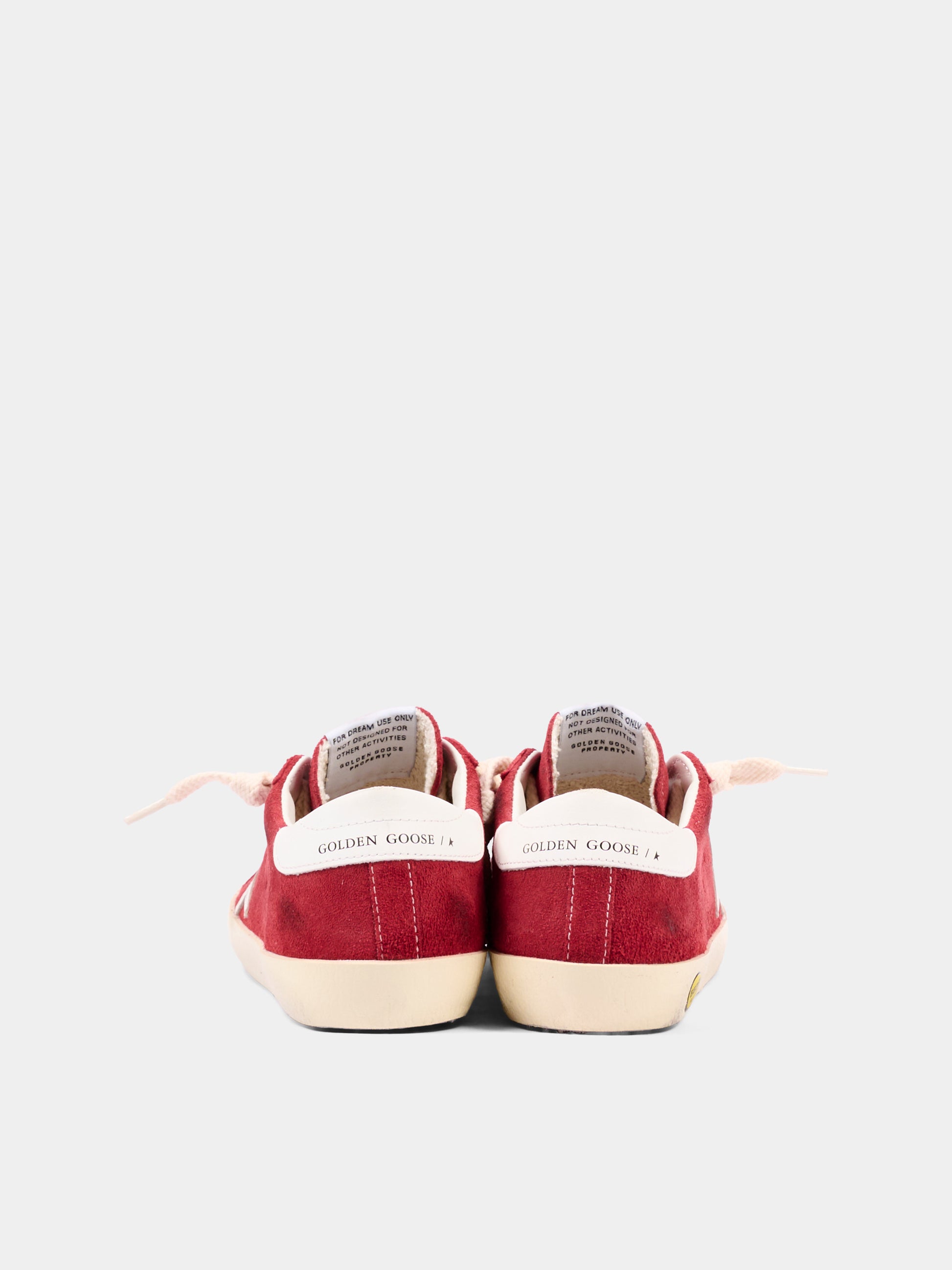 Sneakers rosse Super-Star classic with list per bambini,Golden Goose,GJF00101 F008031 40375