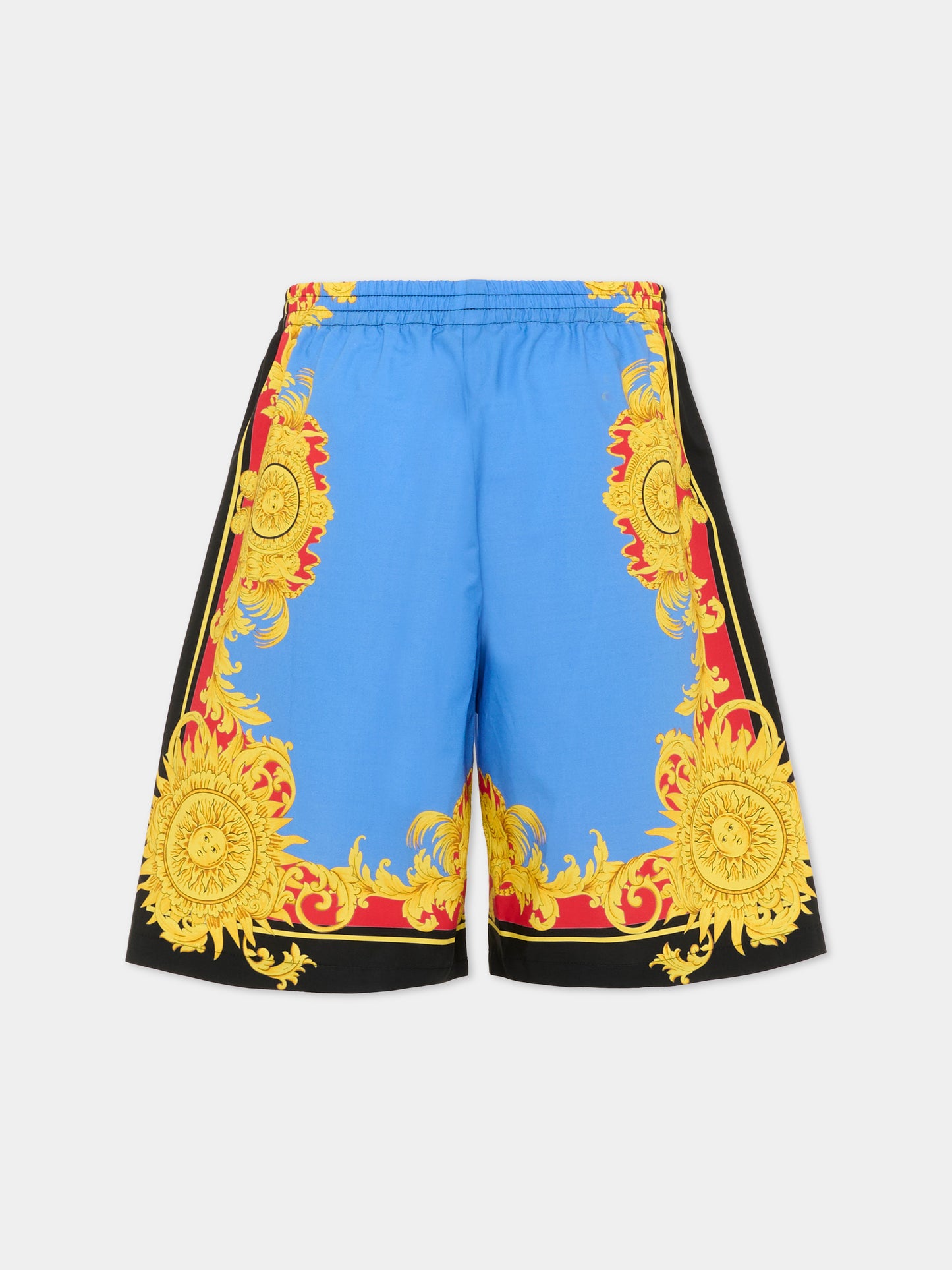 Shorts multicolor barocco per bambino,Versace,1024930 1A18114 5UG70