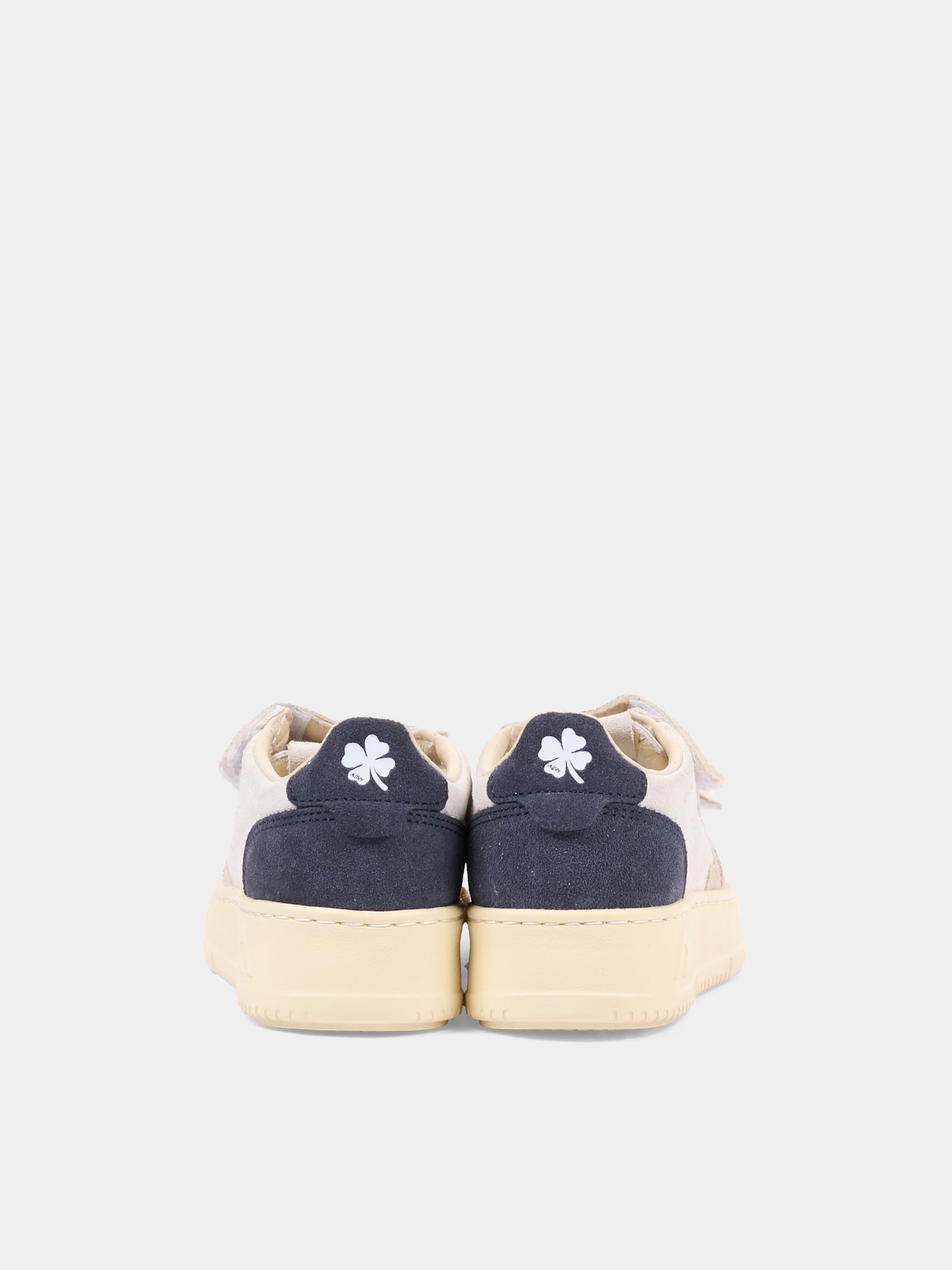 Sneakers beige per bambino con velcro,Autry,KILK TS29