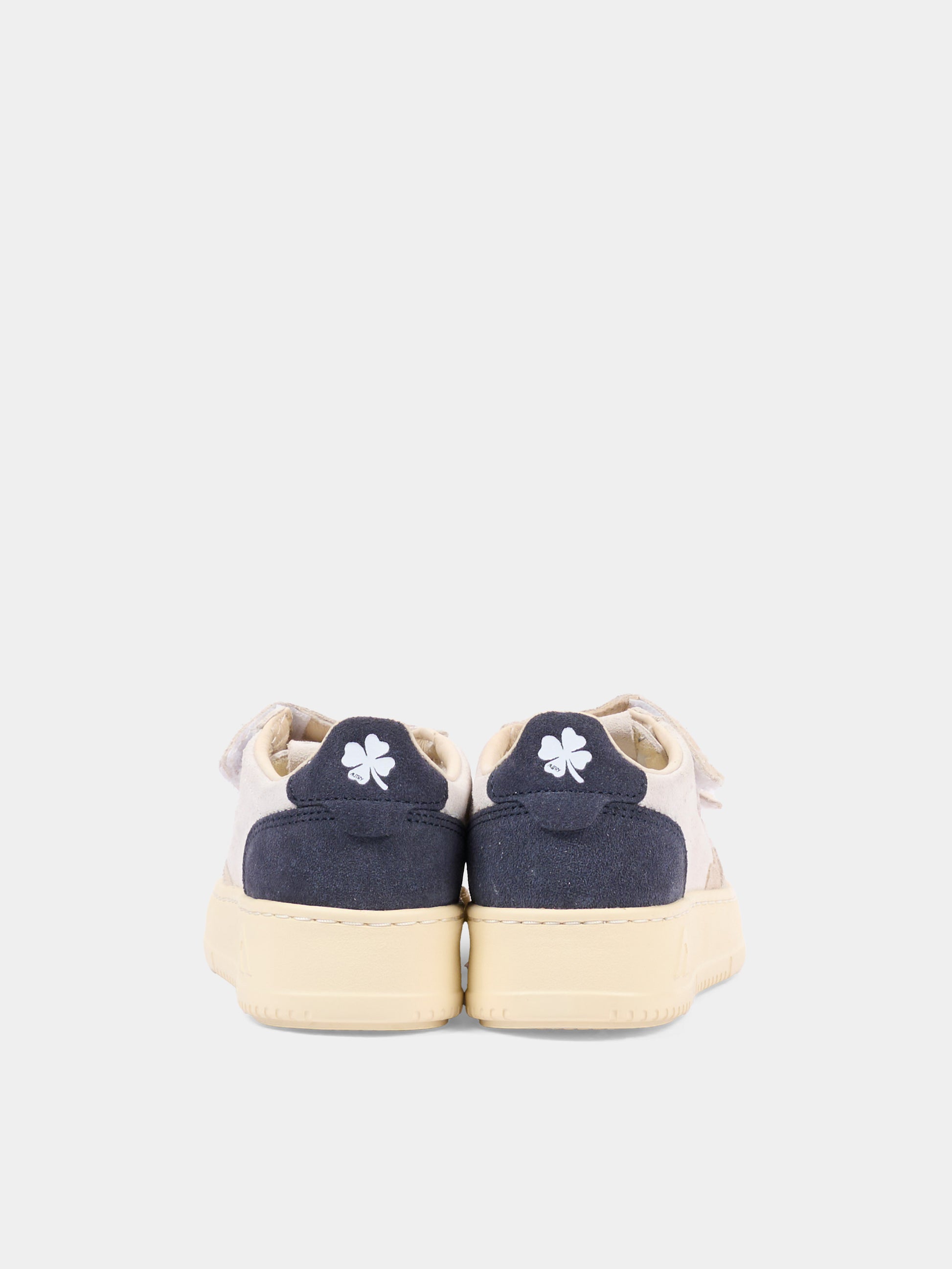 Sneakers beige per bambino con velcro,Autry,KILK TS29