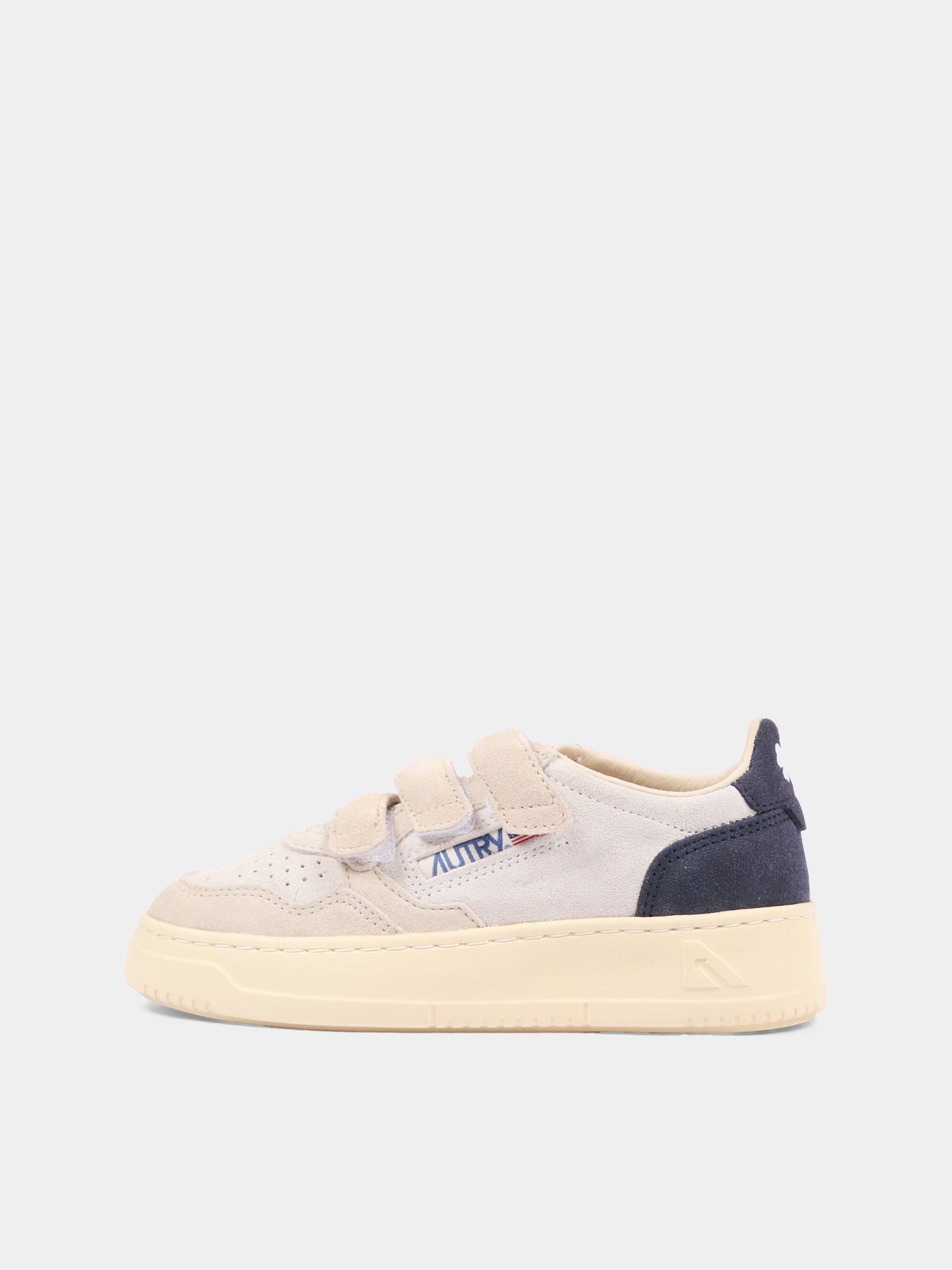 Sneakers beige per bambino con velcro,Autry,KILK TS29
