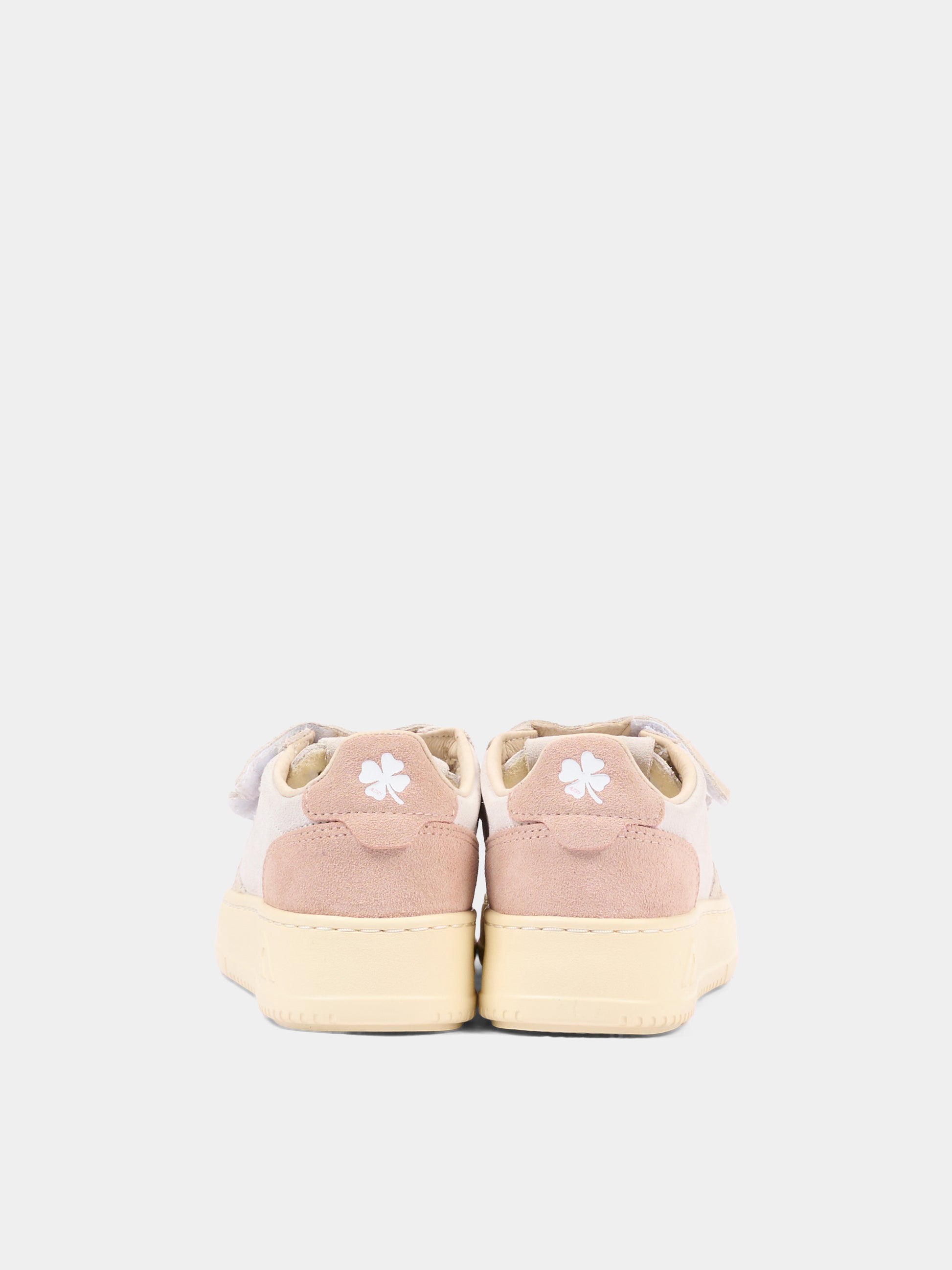 Sneakers beige per bambini con velcro,Autry,KILK TS36