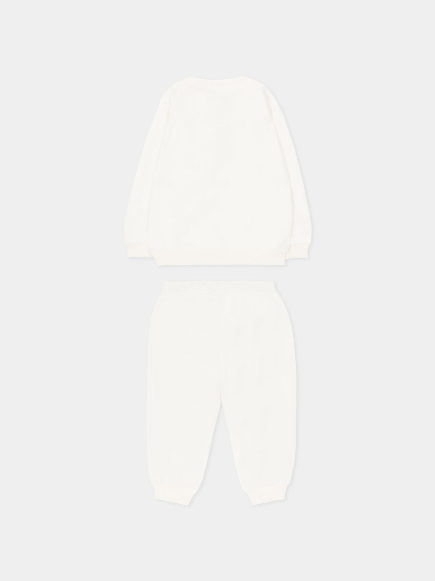 Completo avorio per neonati con Teddy Bear,Moschino Kids,MMK05E LCA40 10063