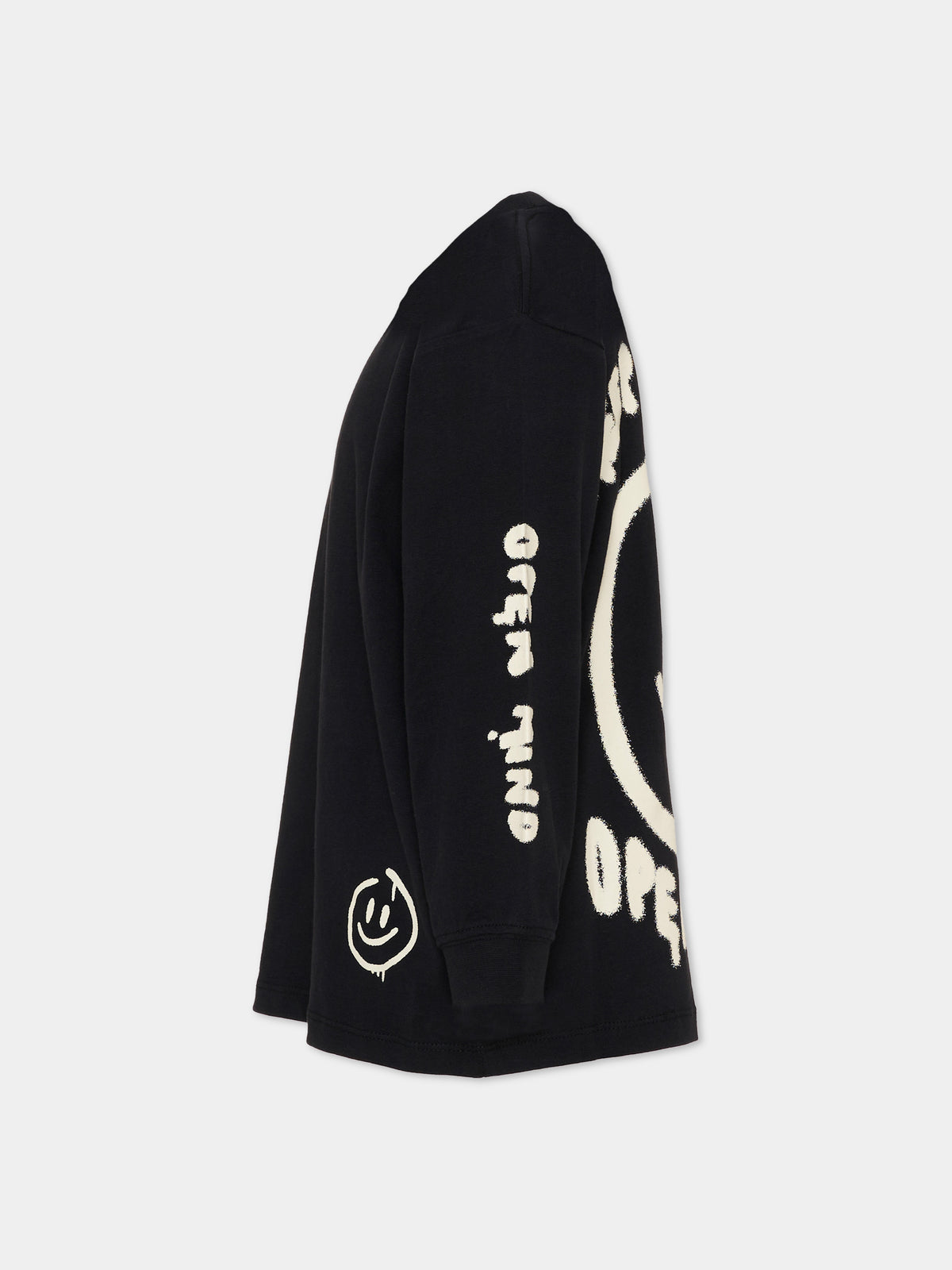 T-shirt nera Rube per bambini con smiley,Molo,1W26A405 0099