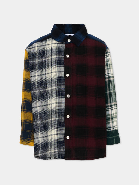 Camicia multicolor Remon per bambino,Molo,1W26C203 5941
