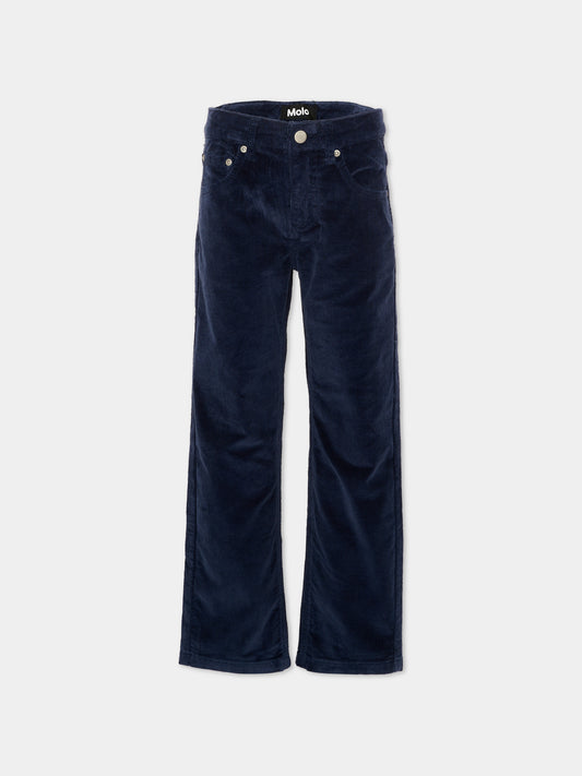 Pantaloni blu Andy per bambino con patch logo,Molo,1W26I103 2482