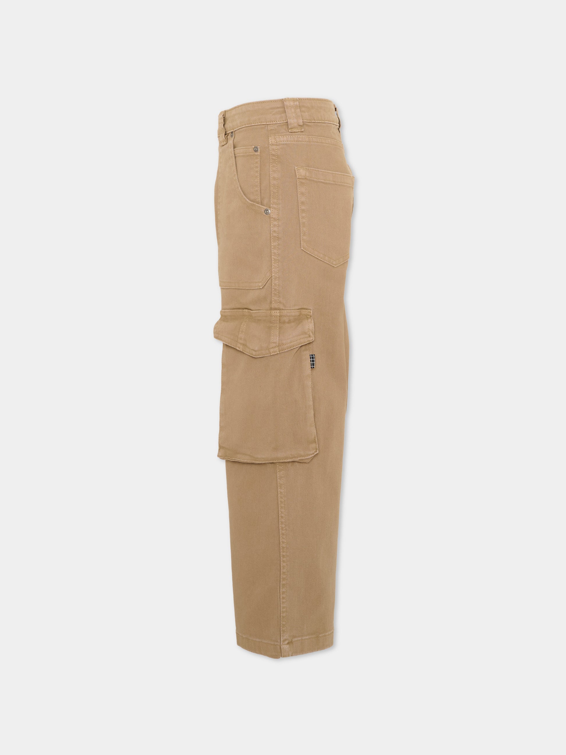 Pantaloni beige Alter per bambino cargo,Molo,1W26I105 8810