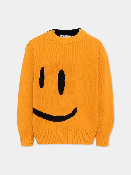 Maglione giallo Bello per bambini con smile,Molo,1W26K201 2700