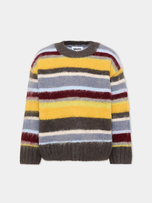 Maglione multicolor Brian per bambino a righe,Molo,1W26K202 5956