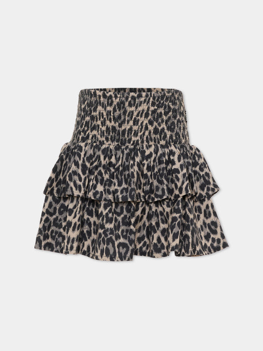 Gonna marrone Bonita per bambina,Molo,2W26D116 9783