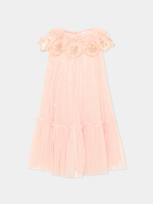 Abito elegante rosa Coline  per bambina,Molo,2W26E103 8058