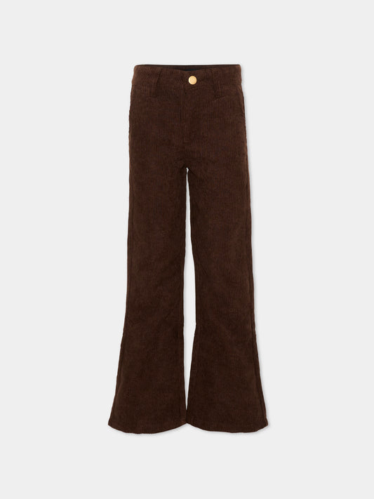 Pantaloni marroni Aida per bambina,Molo,2W26I104 5993