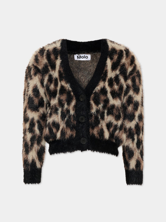 Cardigan marrone Gilly per bambina,Molo,2W26K311 9783