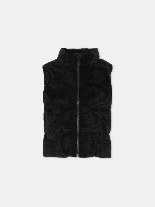 Gilet nero Heike per bambini con zip,Molo,5W26M201 0099