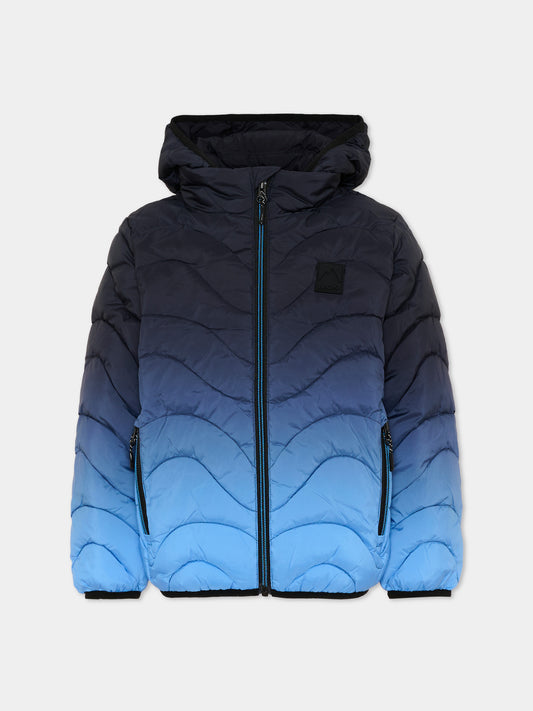 Piumino blu Hao per bambino sfumato,Molo,5W26M311 5714