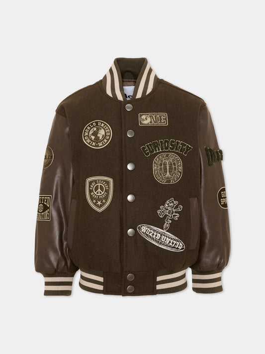 Bomber marrone Hani per bambino,Molo,5W26M336 8795