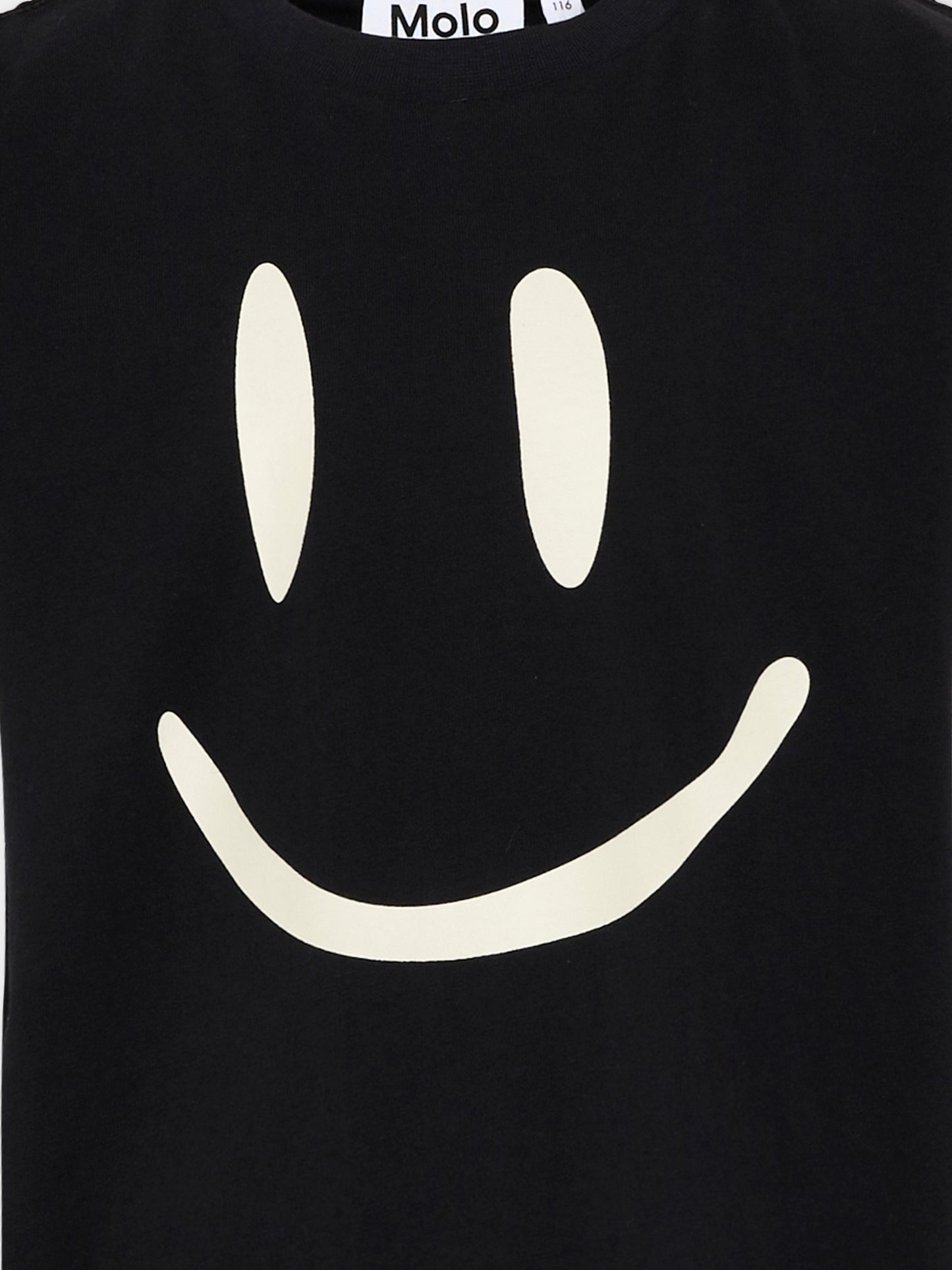 T-shirt nera  Roxo con smile  per bambini,Molo,6W26A201 0099