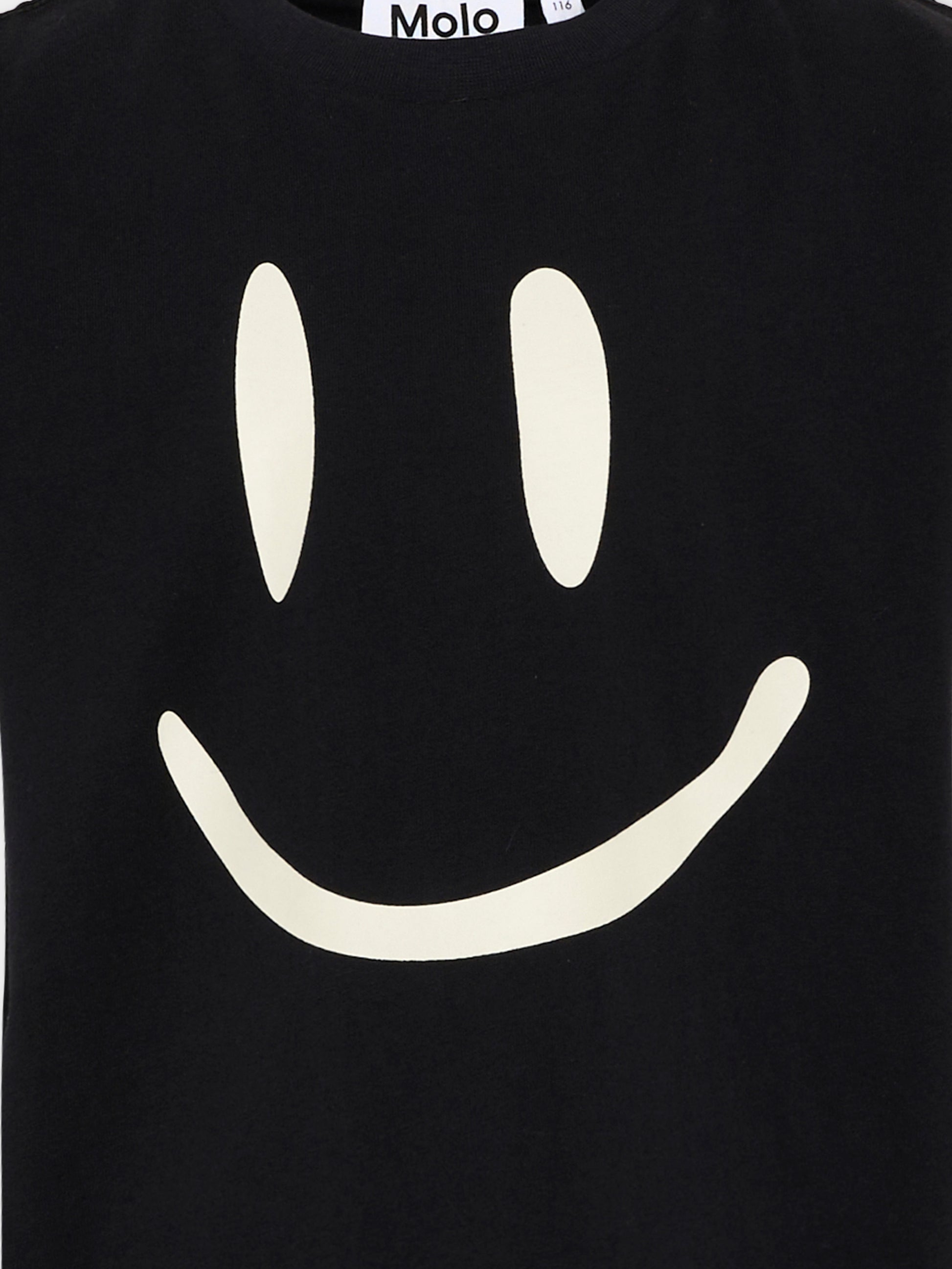 T-shirt nera  Roxo con smile  per bambini,Molo,6W26A201 0099