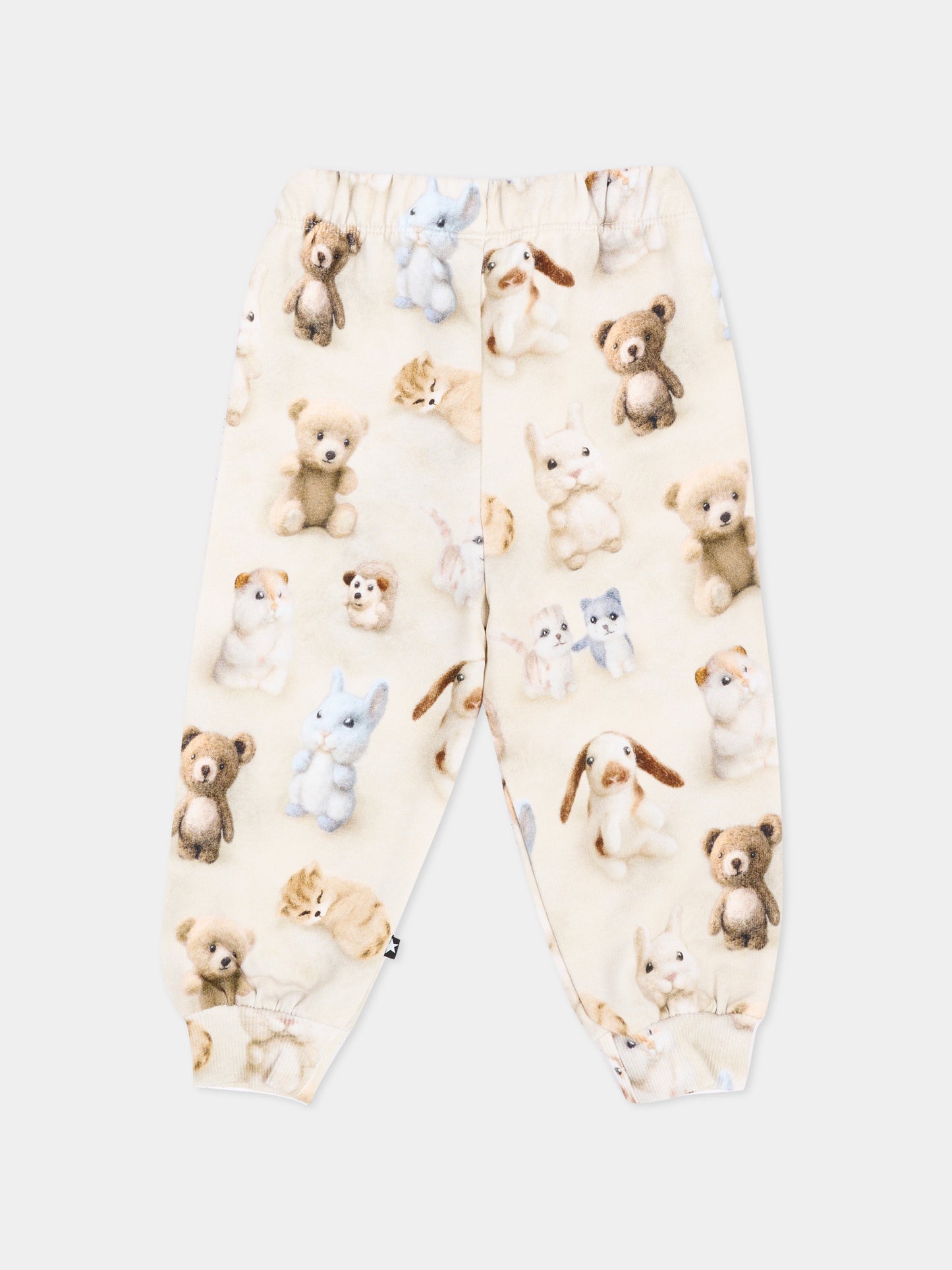 Pantaloni avorio Simeon per neonati con cuccioli,Molo,6W26I204 5935