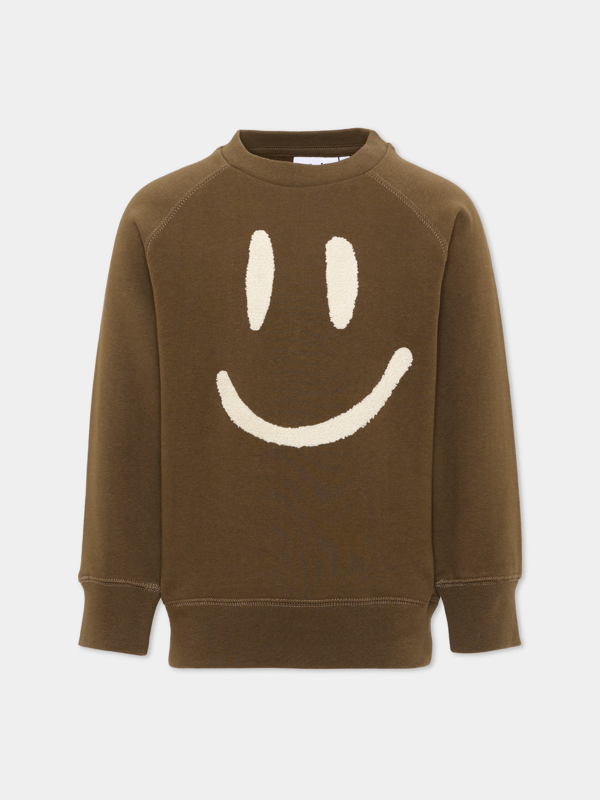 Felpa marrone Mike per bambini con smiley,Molo,6W26J201 8795