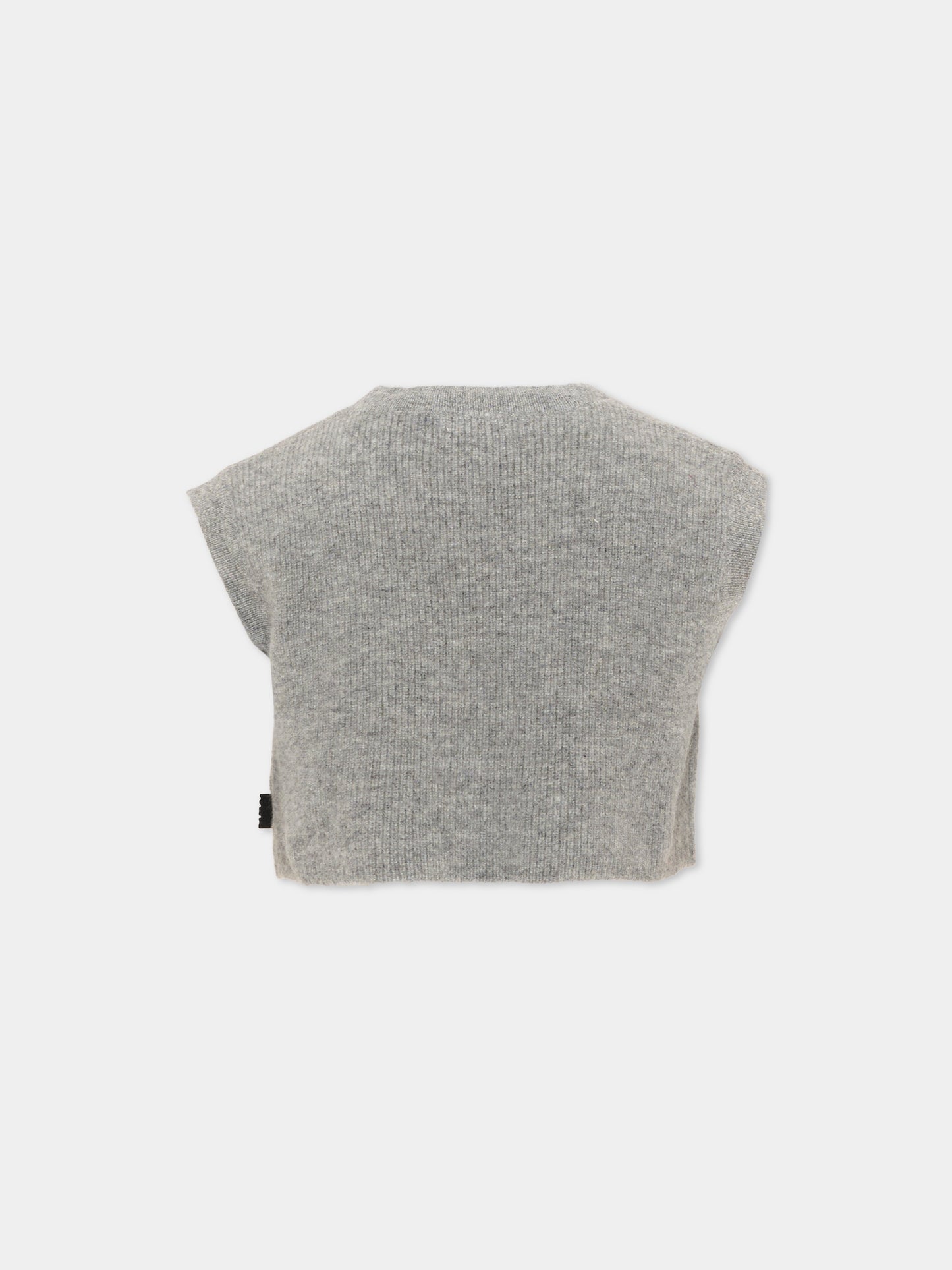 Maglia gilet grigia Gianni per bambini,Molo,2W26K101 1046