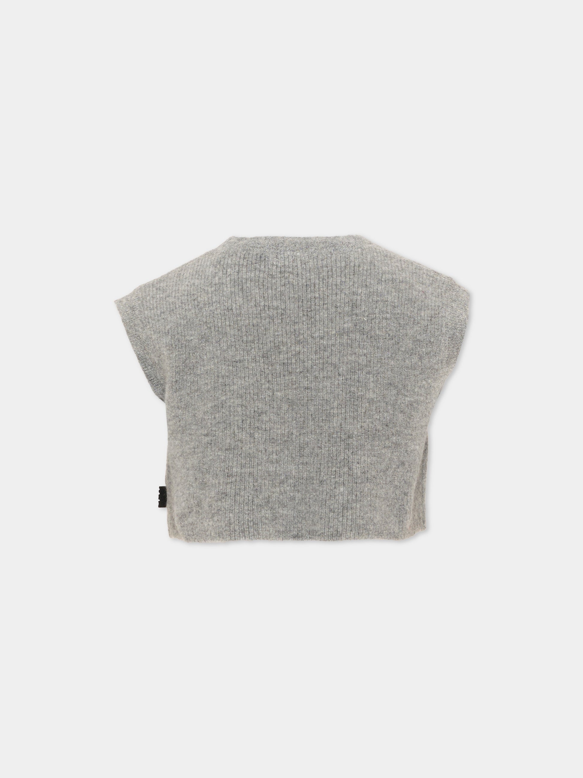 Maglia gilet grigia Gianni per bambini,Molo,2W26K101 1046