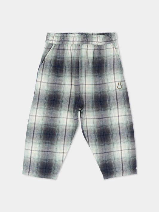 Pantalone Sois blu per neonato tartan,Molo,6W26I101 5901