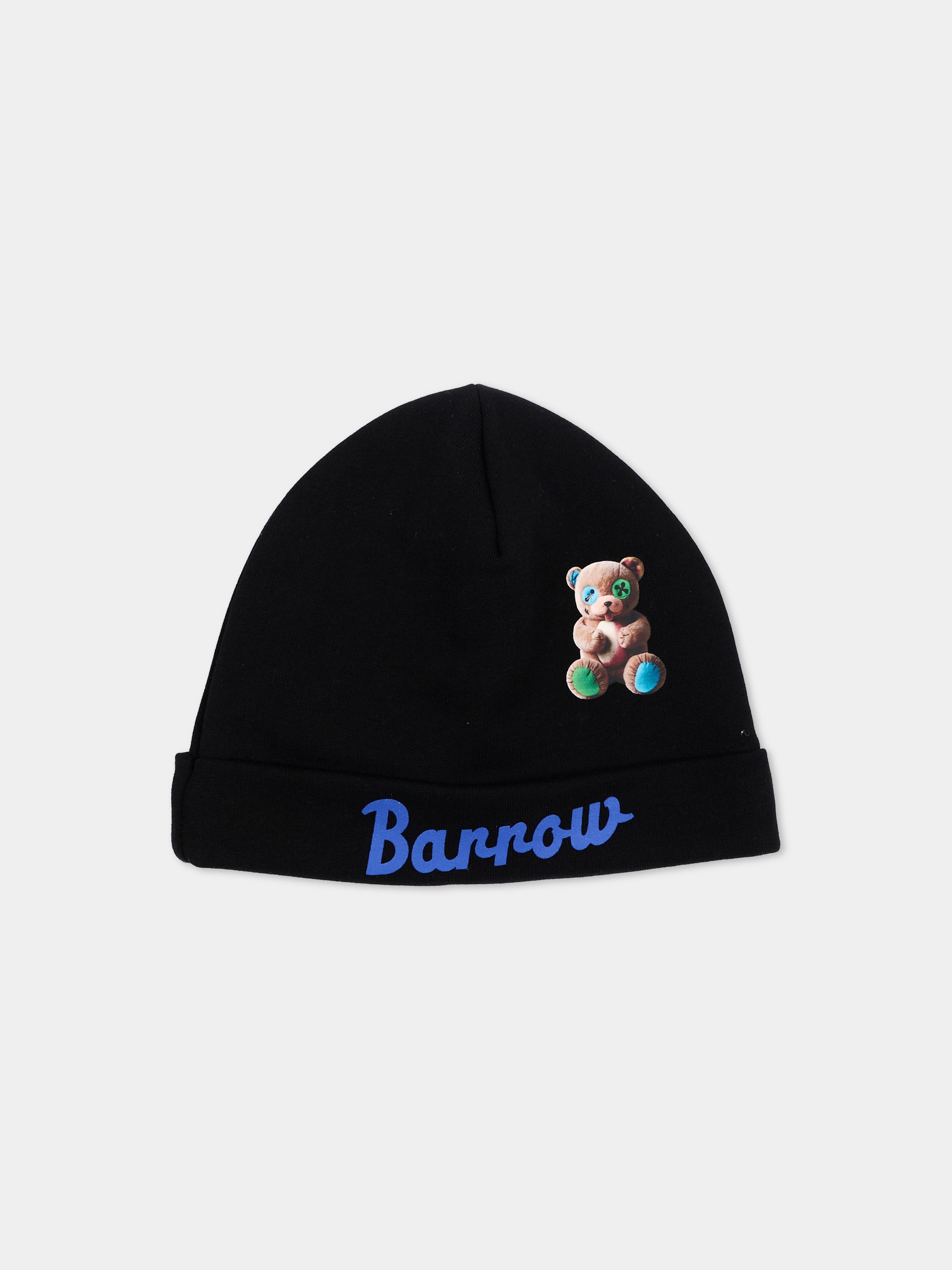 Berretto nero per bambini con orsetto,Barrow,F6BKJUHT094 110