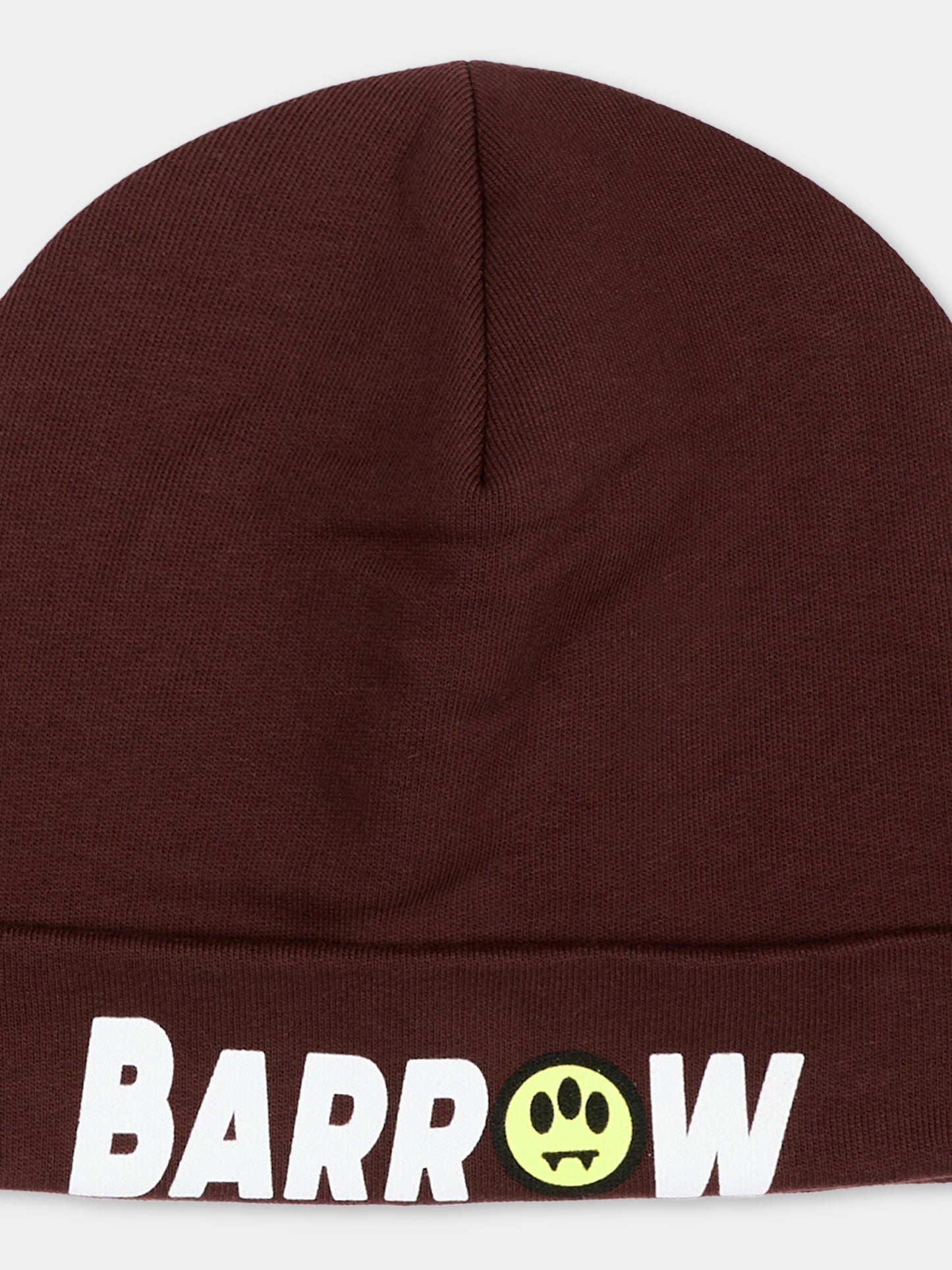 Berretto marrone per bambini con logo,Barrow,F6BKJUHT112 408