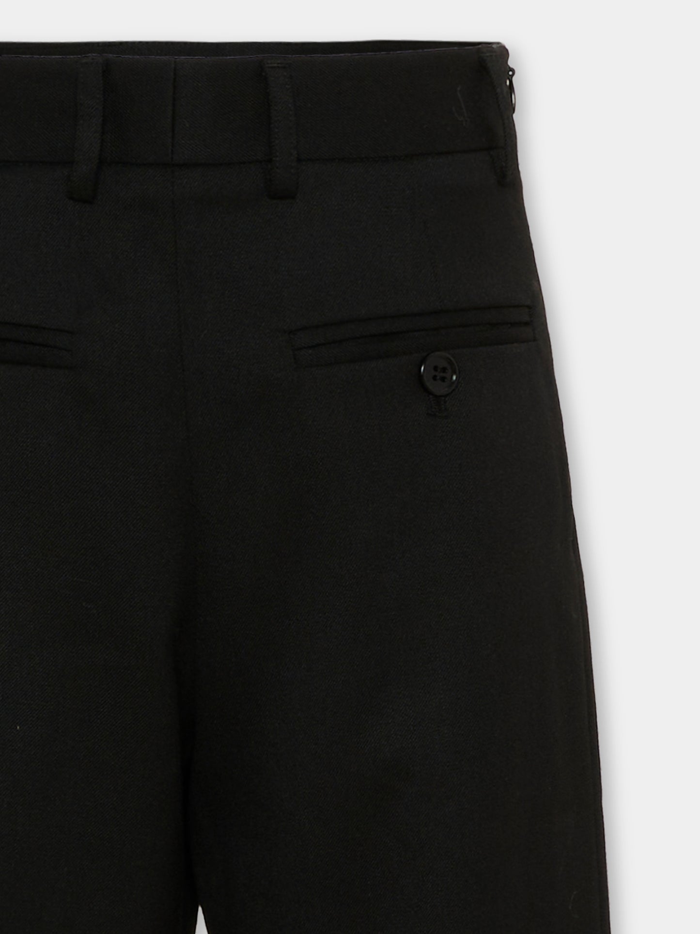 Pantaloni neri per bambina con logo,Mm6 Maison Margiela,M61111 MM03D M6900