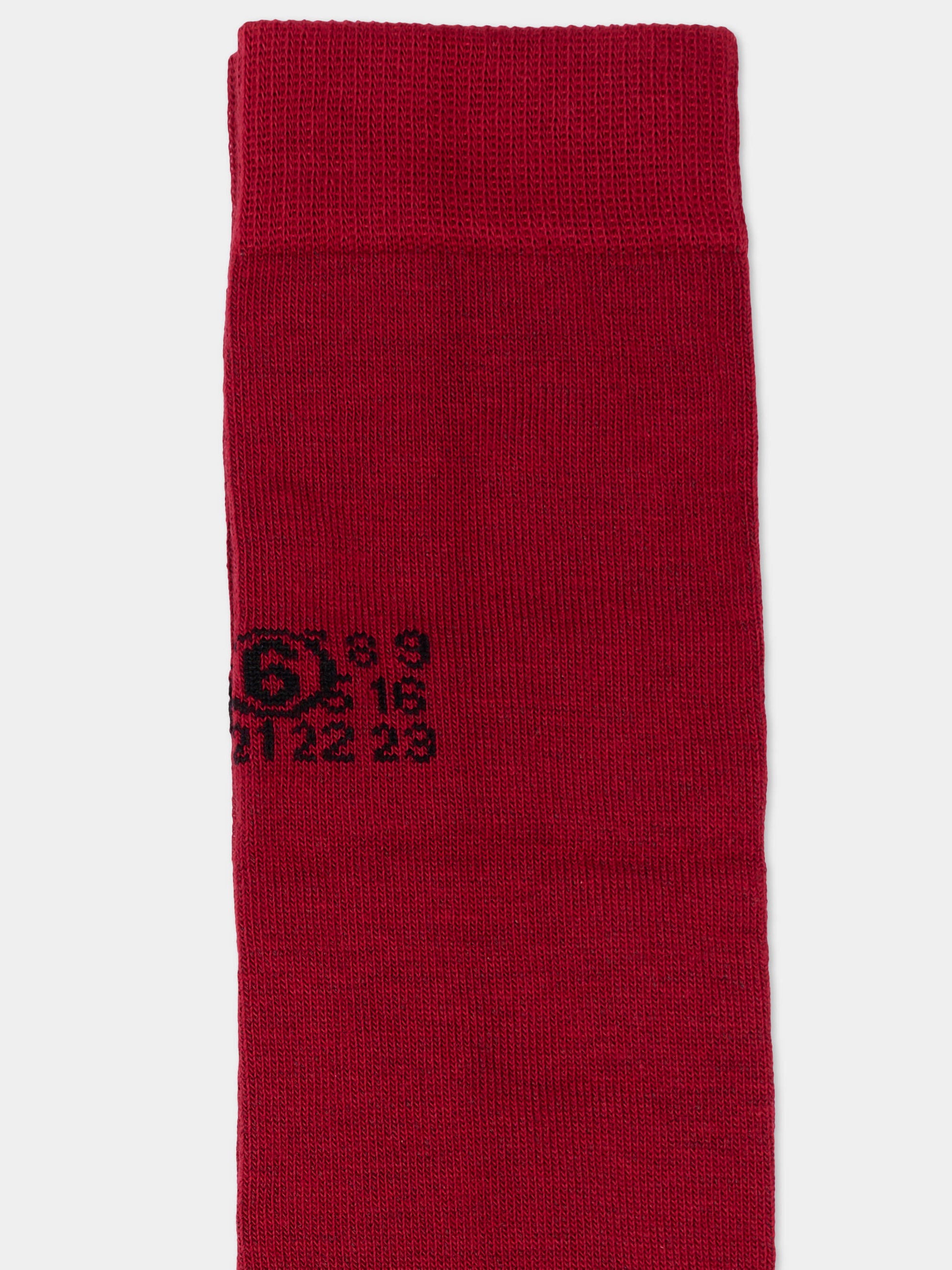 Calza in spugna bordeaux per bambina con logo,Mm6 Maison Margiela,M61118 MM045 M6403