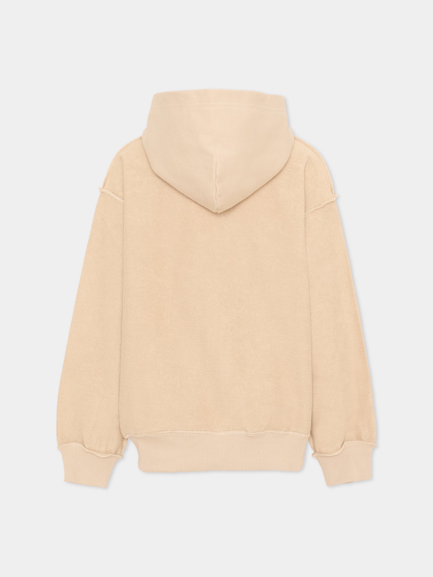 Felpa beige per bambini con logo,Mm6 Maison Margiela,M61130 MM08S M6712