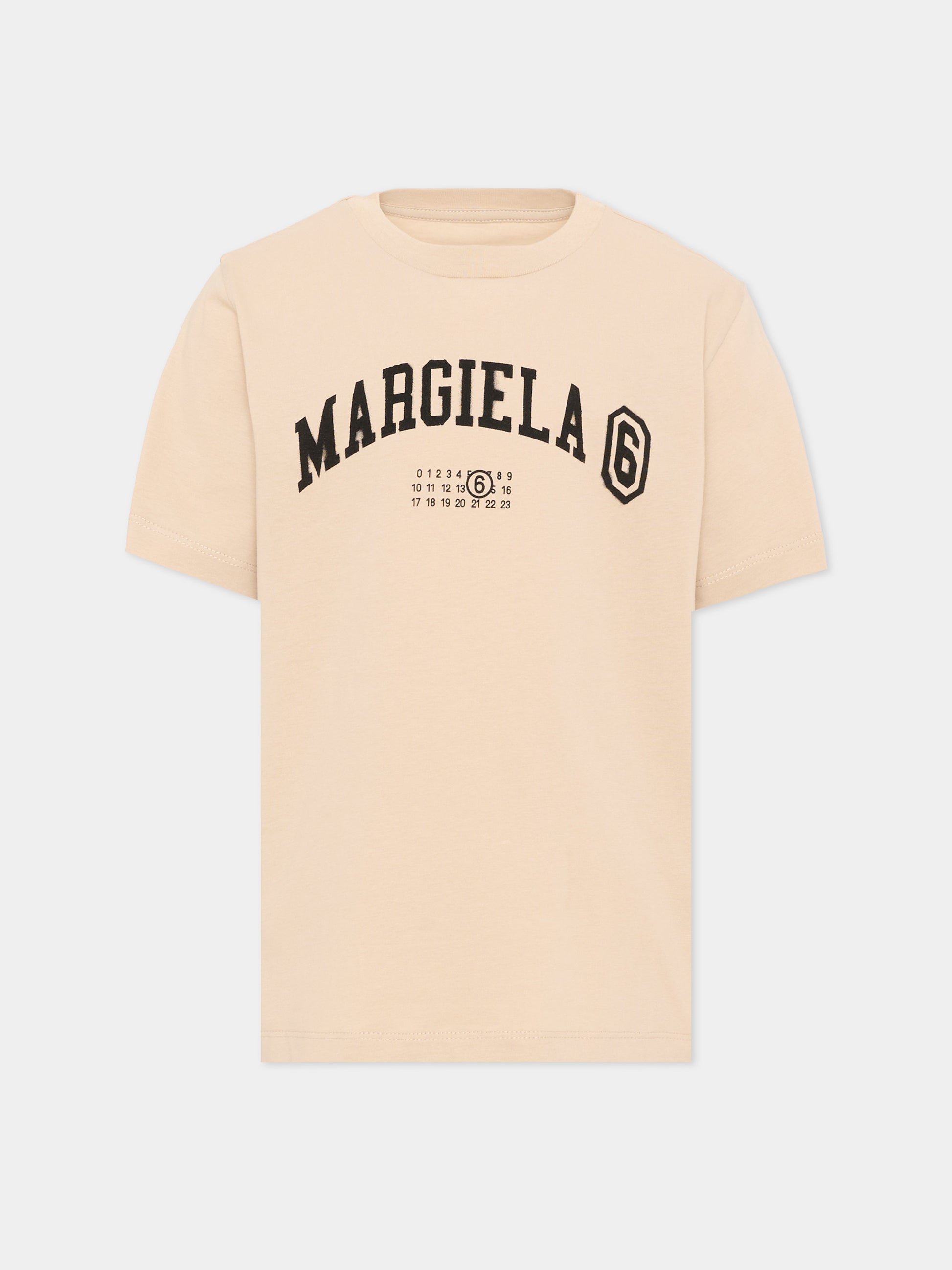 T-Shirt multicolor per bambini con logo,Mm6 Maison Margiela,M61162 MM04I M6C52