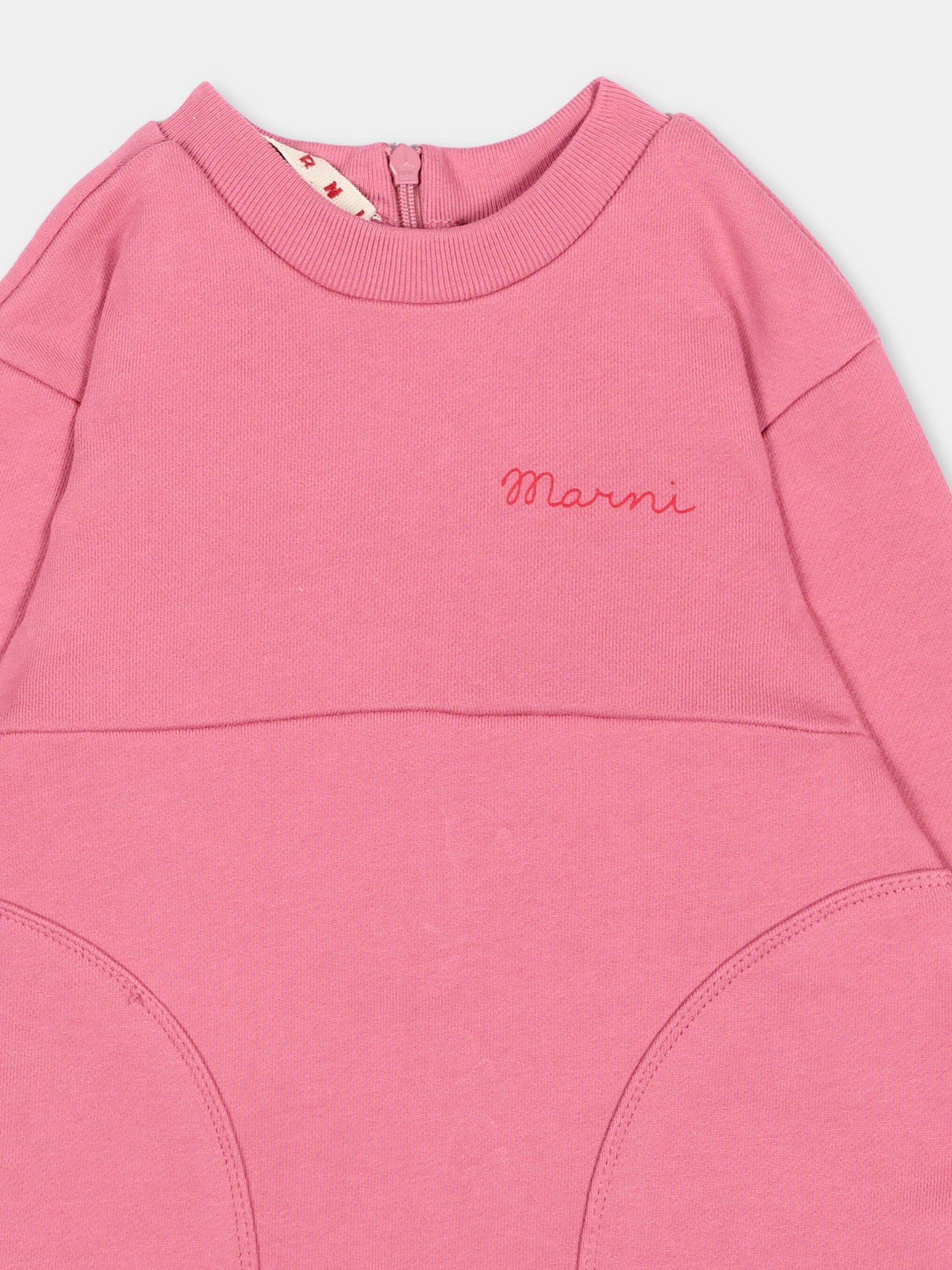 Vestito rosa per neonata con logo,Marni Kids,M01835 M00YN 0M352