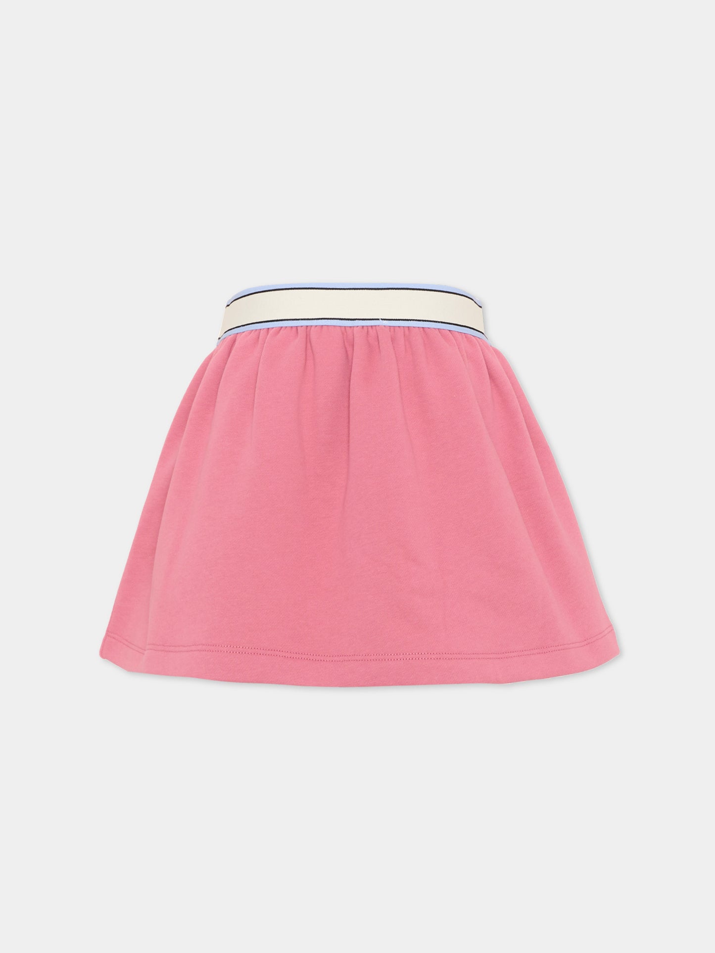 Gonna rosa per bambina con logo,Marni Kids,M01855 M00XC 0M352