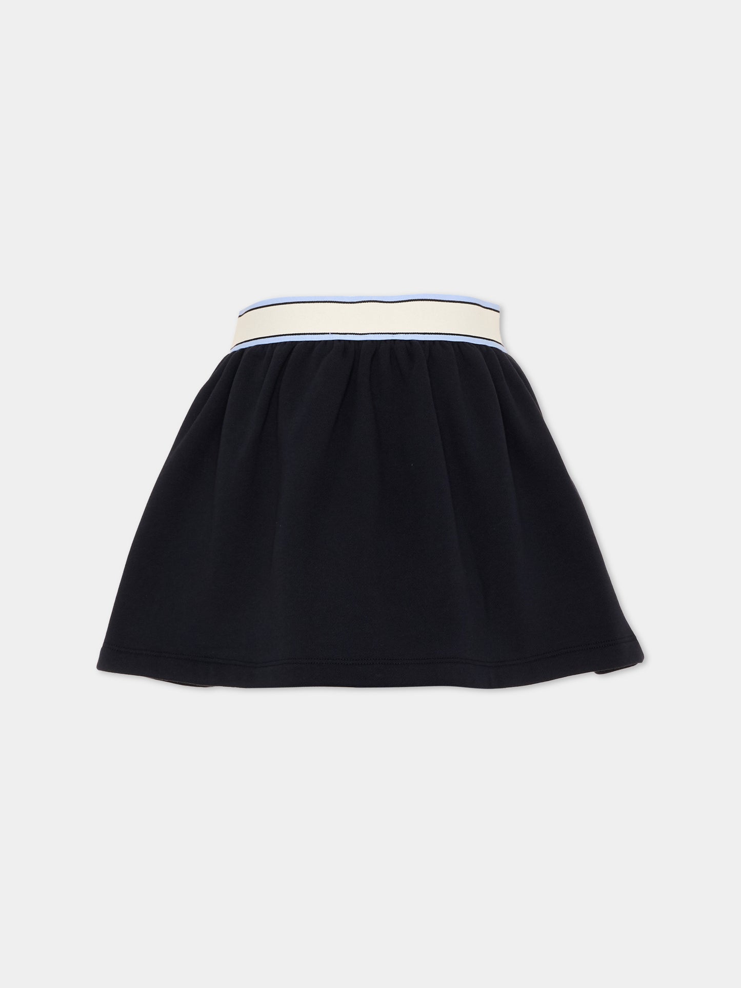 Gonna blu per bambina con logo,Marni Kids,M01855 M00XC 0M862