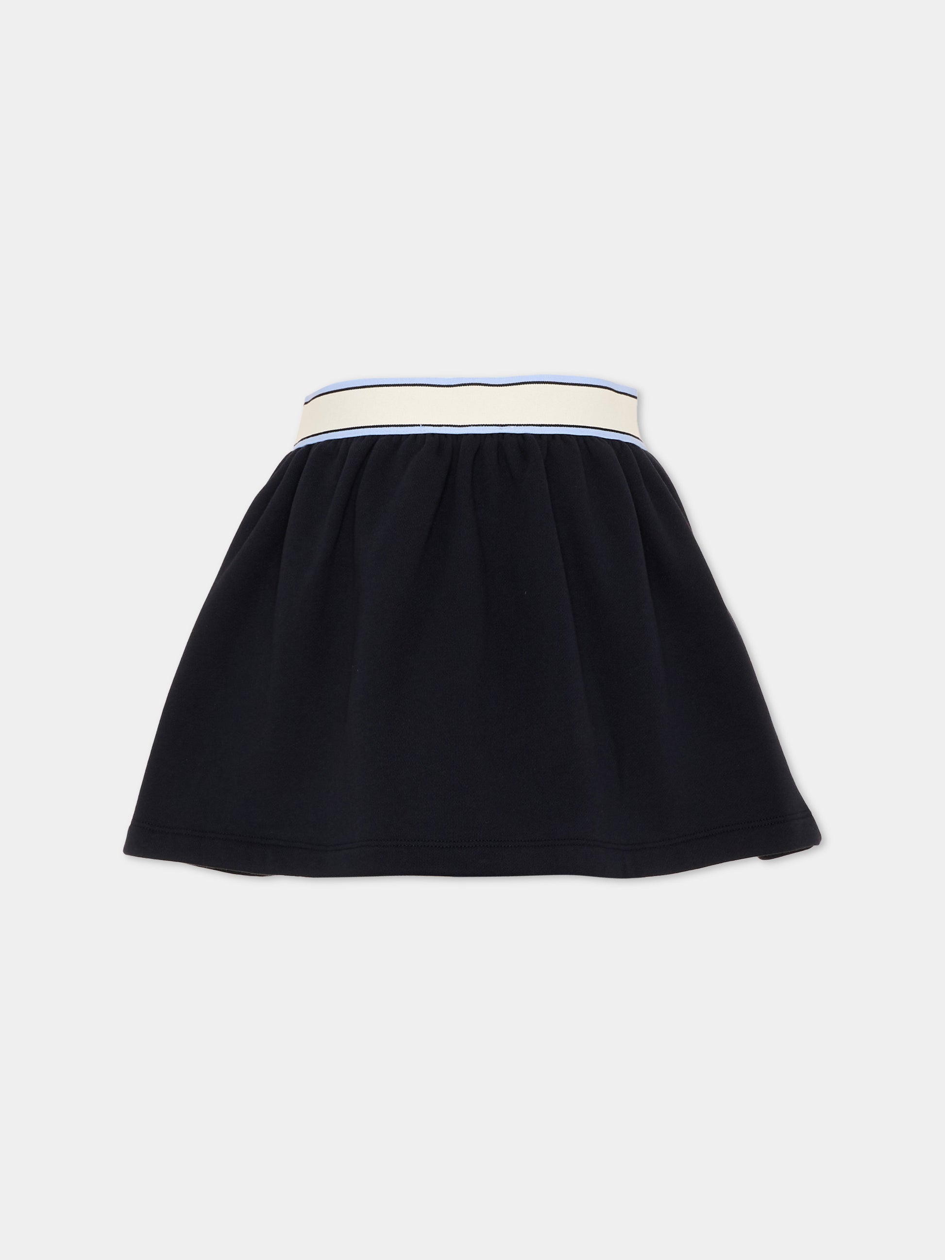 Gonna blu per bambina con logo,Marni Kids,M01855 M00XC 0M862