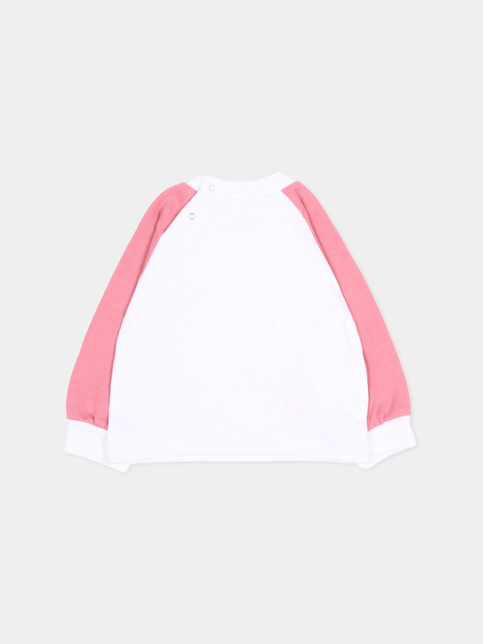 Felpa bianca per neonata con uccellino,Marni Kids,M01889 M00YA 0M100